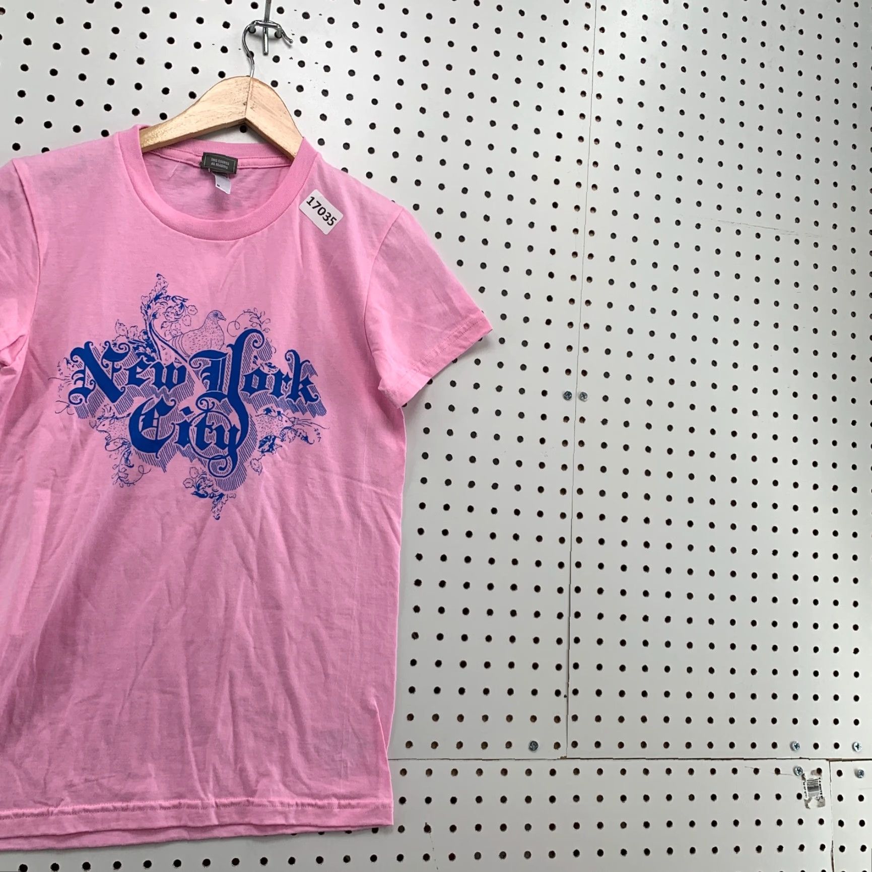 Pinko MTV Pink Shirt Womens Medium New York City Graphic Short Sleeve Ladies Top 16X25 Size M / US 6-8 / IT 42-44 - 4 Thumbnail