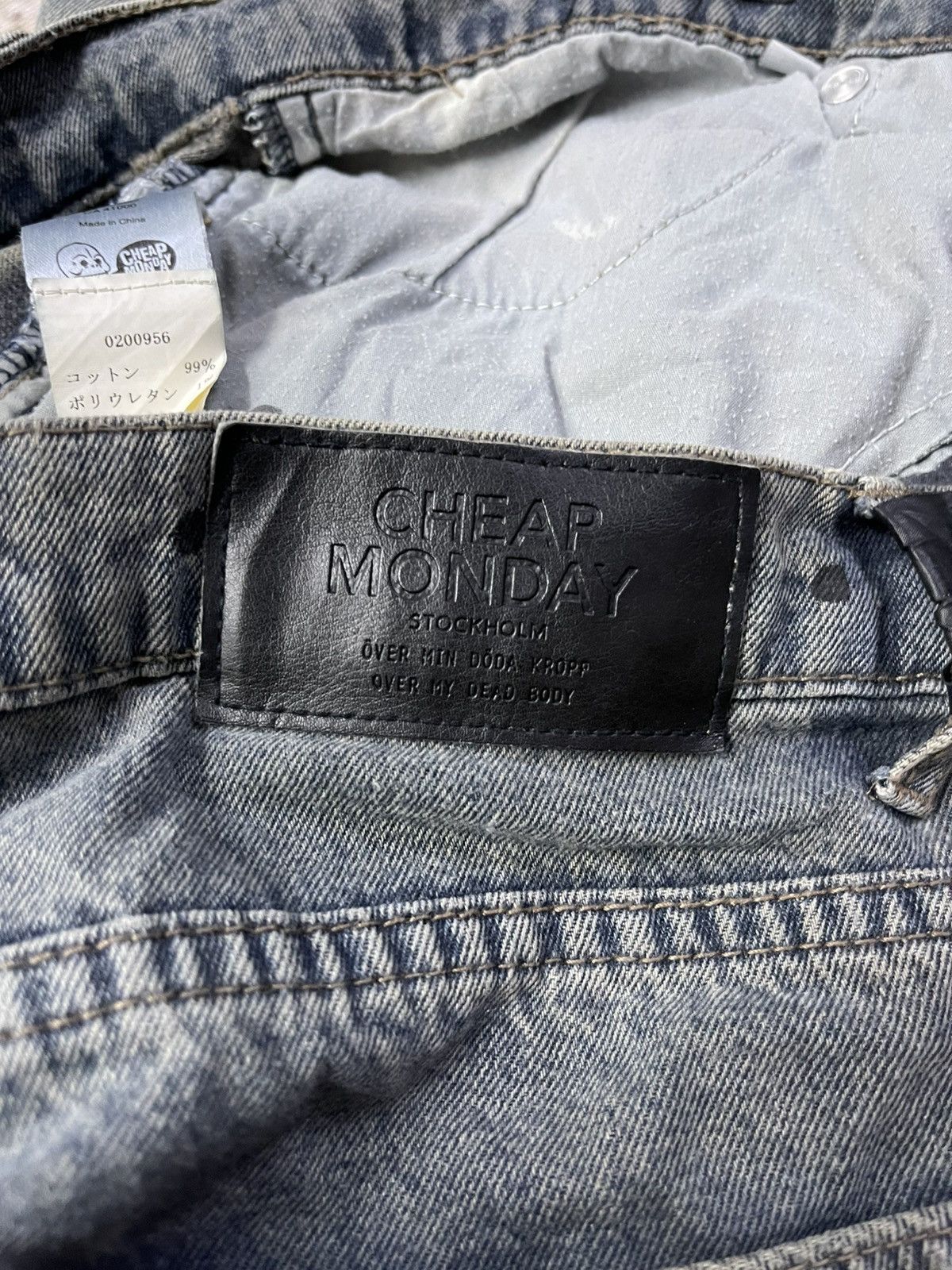 Cheap Monday × Japanese Brand Cheap Monday Japan Painted Skinnny Jeans Size US 37 - 17 Thumbnail