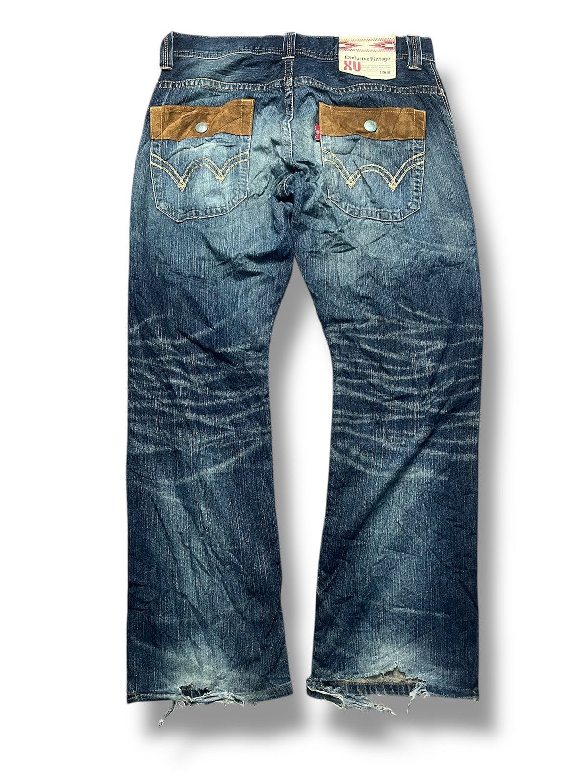 Edwin RARE Edwin XU Vintage Cargo Jeans (W34) Made in Japan (42) Size US 34 / EU 50 - 2 Thumbnail