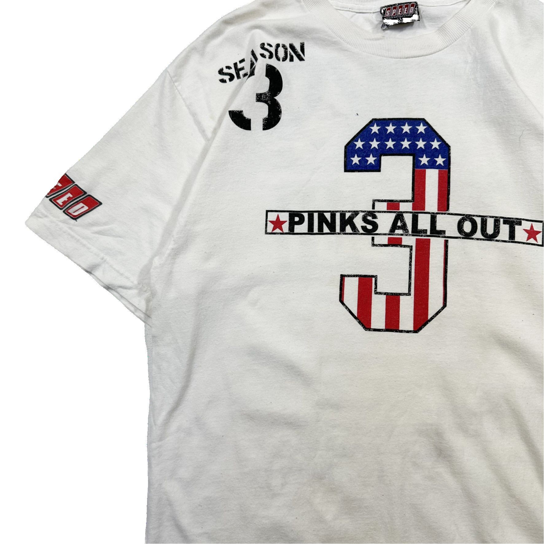 Vintage Vintage 00s Y2K SPEED Pinks All Out Graphic Racing T Shirt Size US XL / EU 56 / 4 - 3 Thumbnail