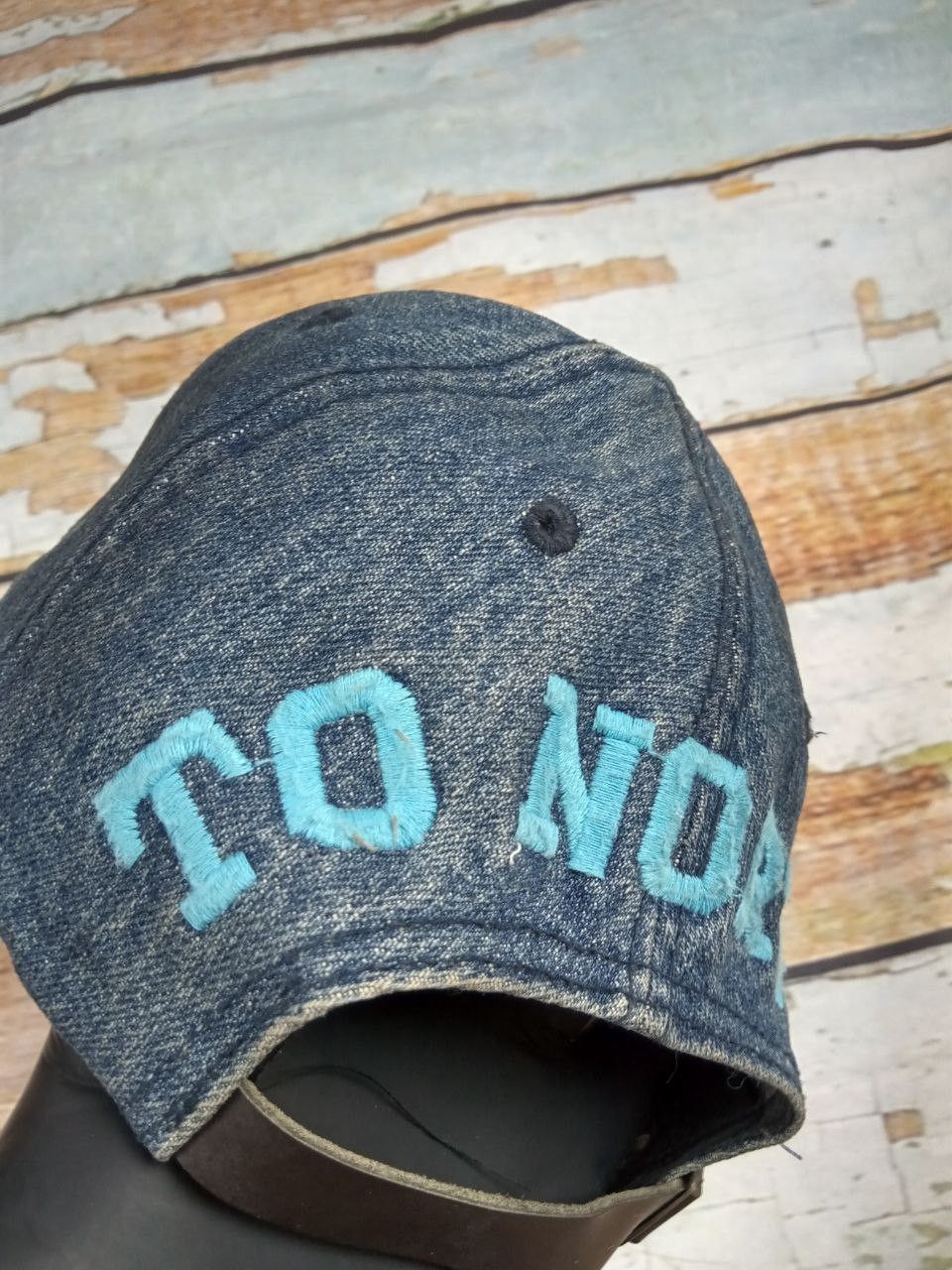 Japanese Brand Vintage Y2K JCap & Co 45 To North Denim Distressed Cap Size ONE SIZE - 8 Thumbnail