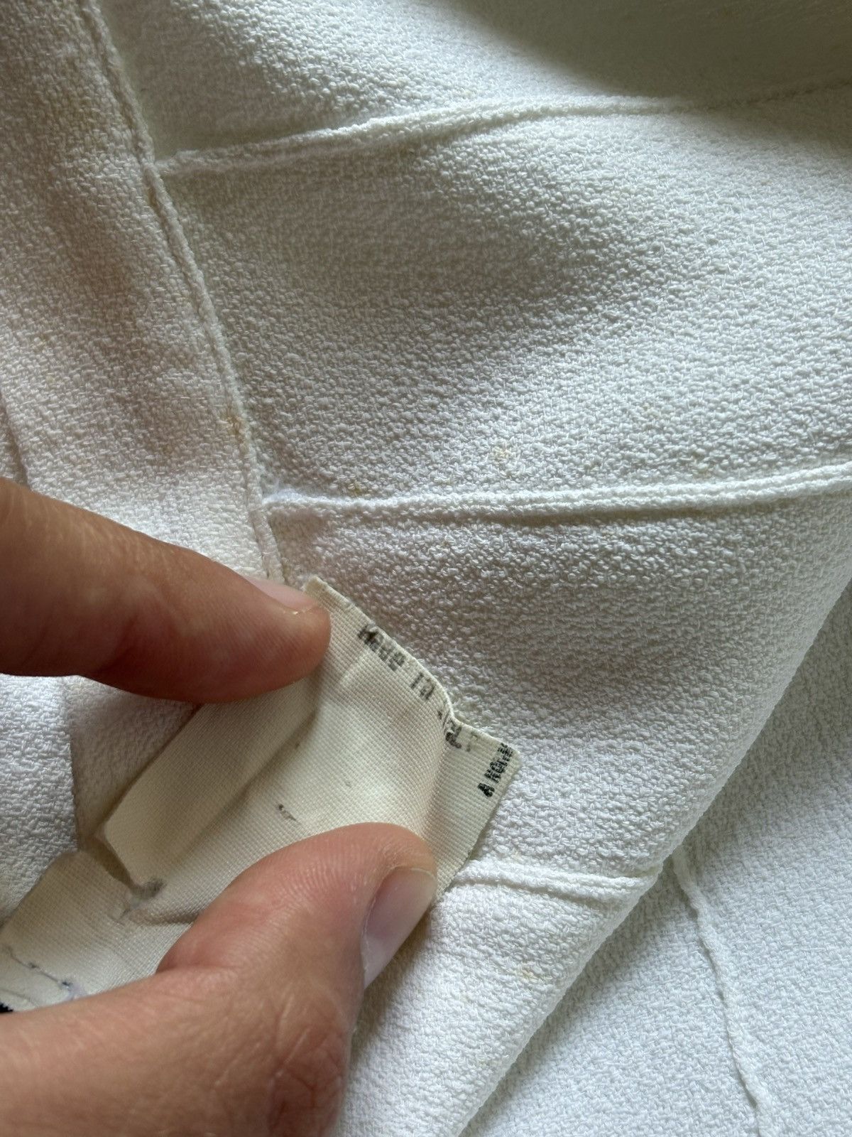 Claude Montana RARE 90s Claude Montana Paris Vintage Baggy White Pants Size 30" / US 8 / IT 44 - 11 Thumbnail