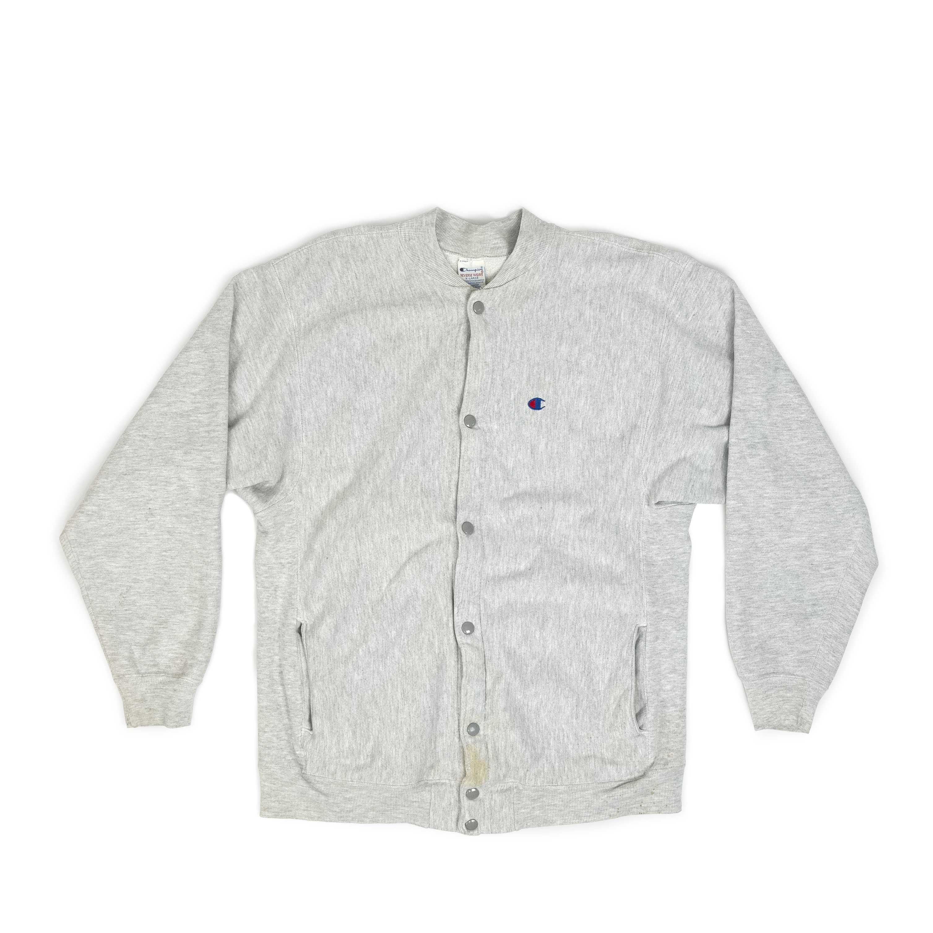 Champion × Vintage Vintage 1990's Champion Reverse Weave Snap Front Jacket Size US XL / EU 56 / 4 - 1 Thumbnail
