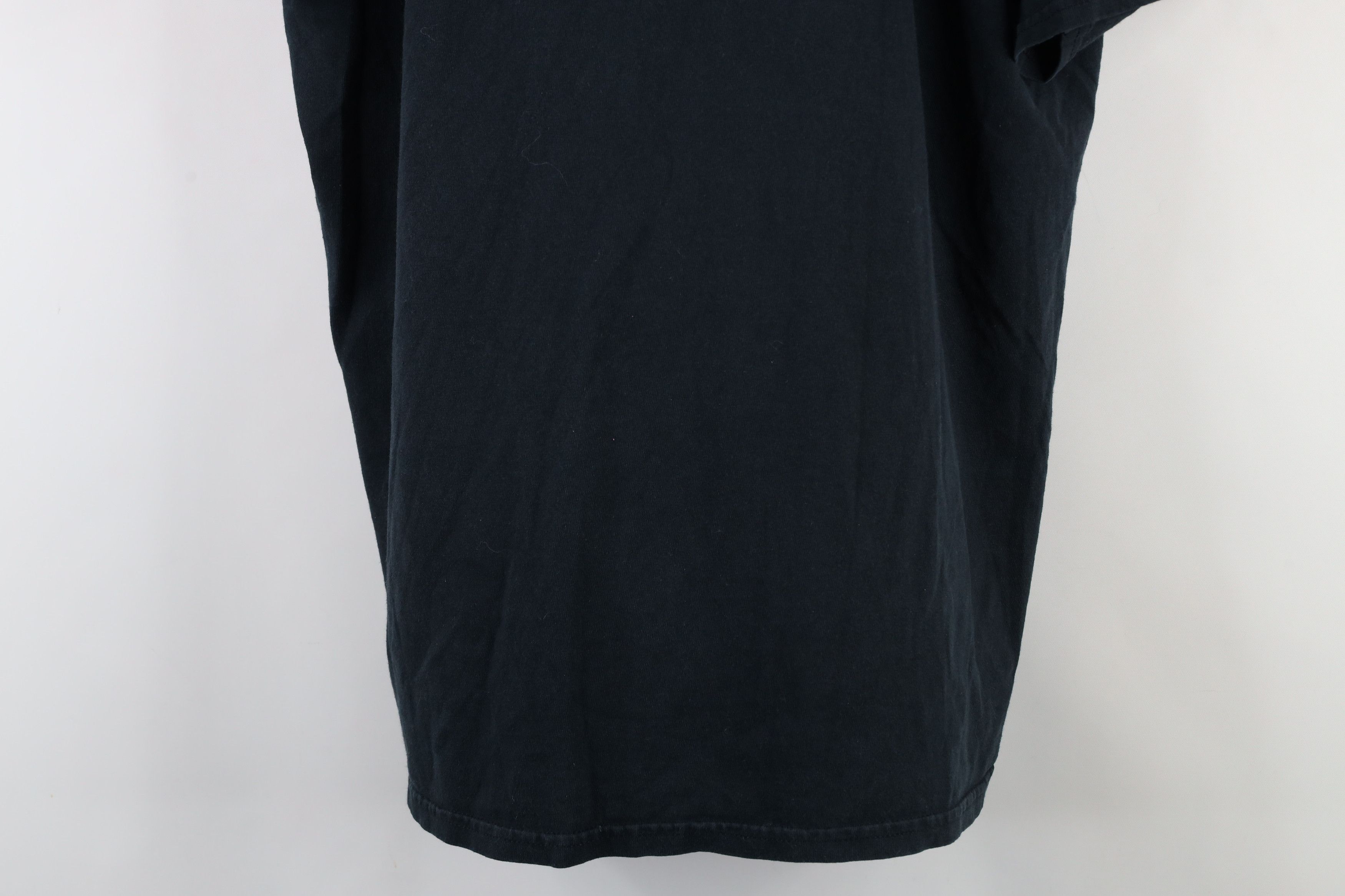 Vintage Vintage 90s Streetwear Heavyweight Cotton T-Shirt Black Size US XL / EU 56 / 4 - 3 Thumbnail