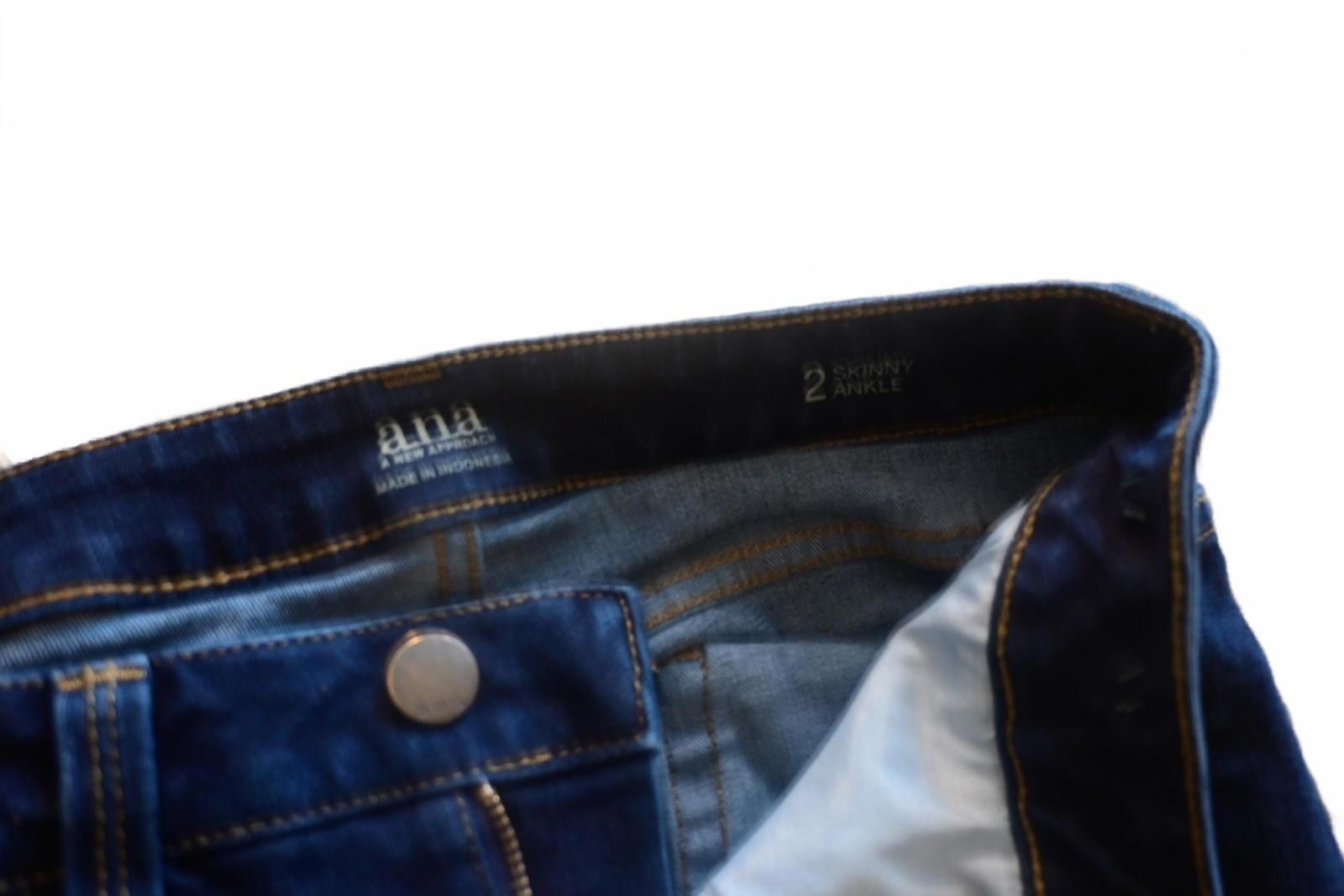 Analog a.n.a Dark Blue Slim Fit Jeans Women's size 2 Size 26" / US 2 / IT 38 - 7 Thumbnail
