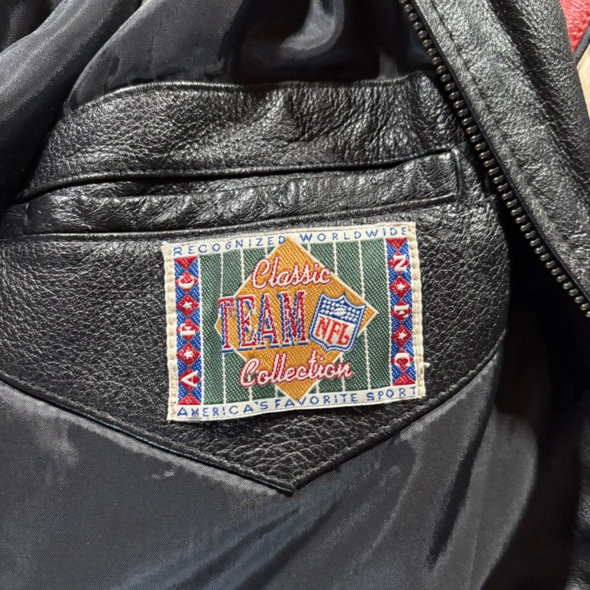Mirage Vintage 90s New York Giants Leather Bomber Jacket Mirage NFL Size US L / EU 52-54 / 3 - 6 Thumbnail