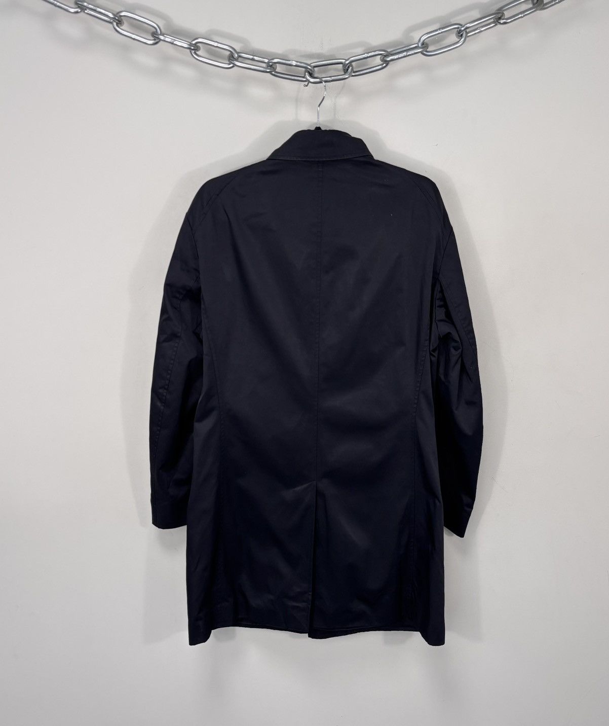Kenzo Kenzo Homme Men’s Black Cotton Nylon Blend Trench Coat Size US M / EU 48-50 / 2 - 3 Thumbnail