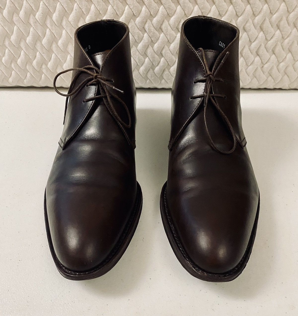 Ermenegildo Zegna Ermenegildo Zegna 🇮🇹 Dk Brown Calfskin Chukka Boots 8.5 D VGC Size US 8.5 / EU 41-42 - 2 Thumbnail