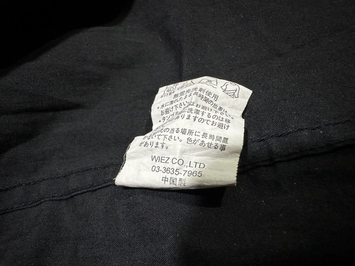 If Six Was Nine 🔥Sick Y2K Omkoe Waxed Laces Up Shirt Vkei Goth Punk Size US L / EU 52-54 / 3 - 7 Thumbnail