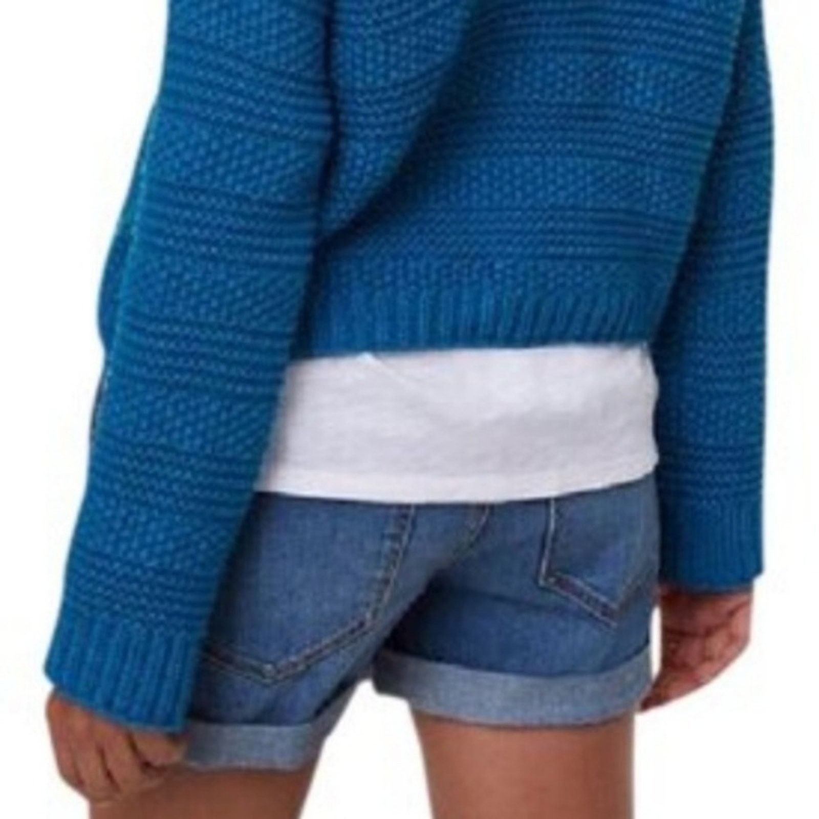 Loft LOFT Blue Stitch Stripe Sweater Size S / US 4 / IT 40 - 7 Thumbnail