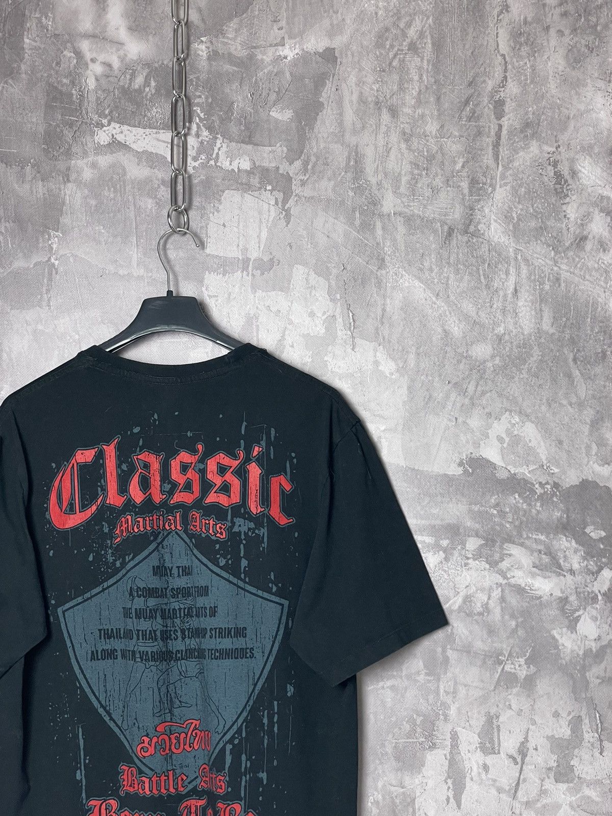 Band Tees × Japanese Brand × Vintage Vintage Y2K Muay Thai Boxing Double Sided T-Shirt Size US L / EU 52-54 / 3 - 14 Thumbnail