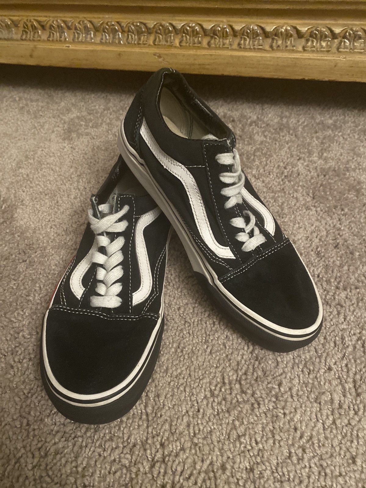 Vans Unisex Vans Oldskool flame accent low sneakers size 5.5M/7W Size US 5.5 / EU 38 - 24 Thumbnail