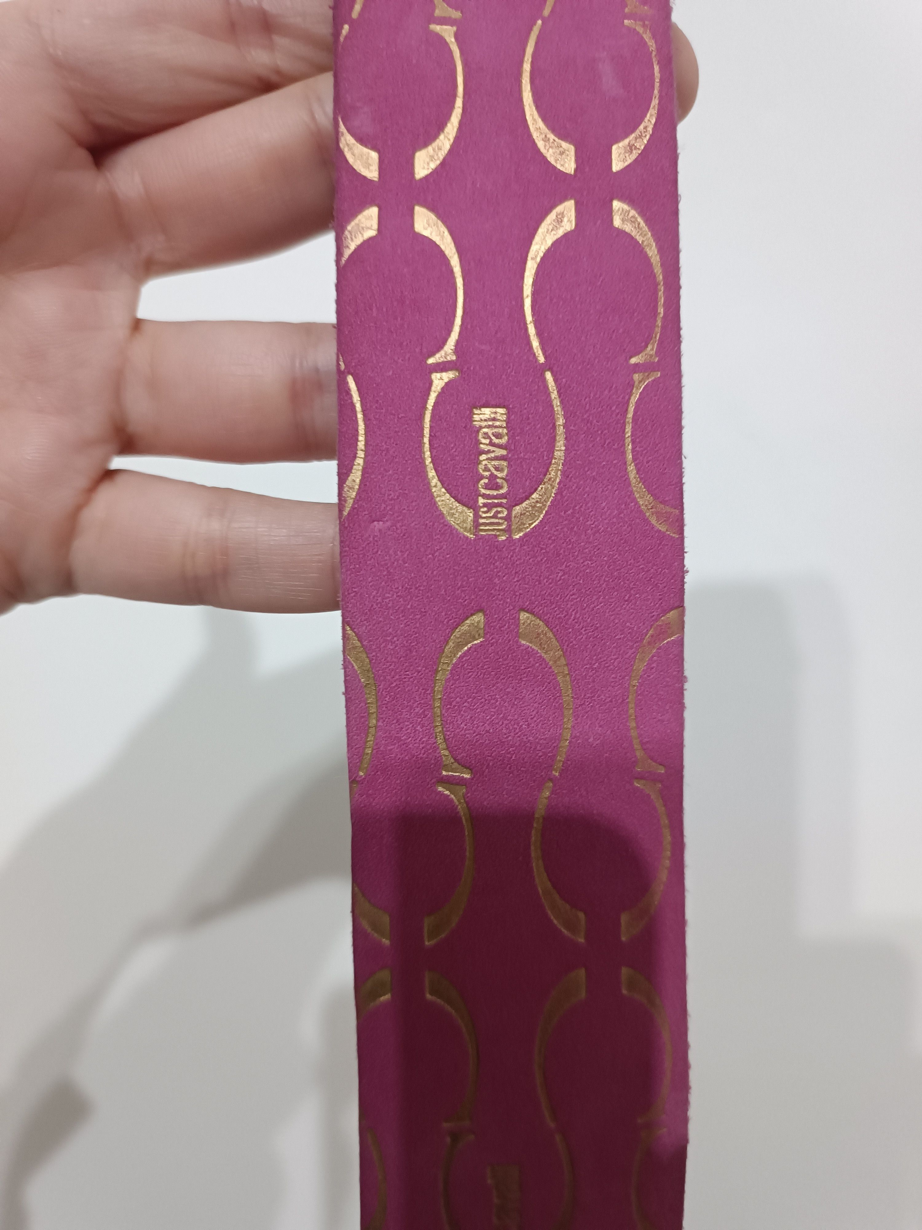 Roberto Cavalli Just cavalli vintage Pink glittery belt cm 75 Size ONE SIZE - 7 Thumbnail