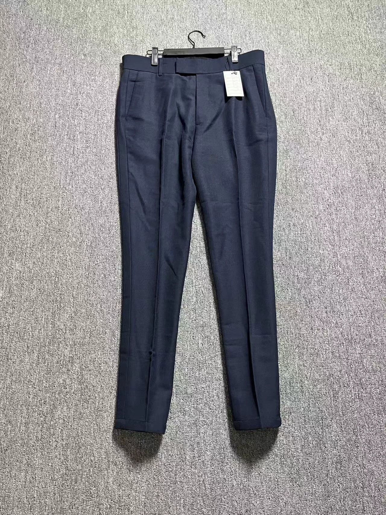Dior Dior Men Navy Straight Wool Mohair Trousers 19FW 48 Size US 32 / EU 48 - 1 Thumbnail