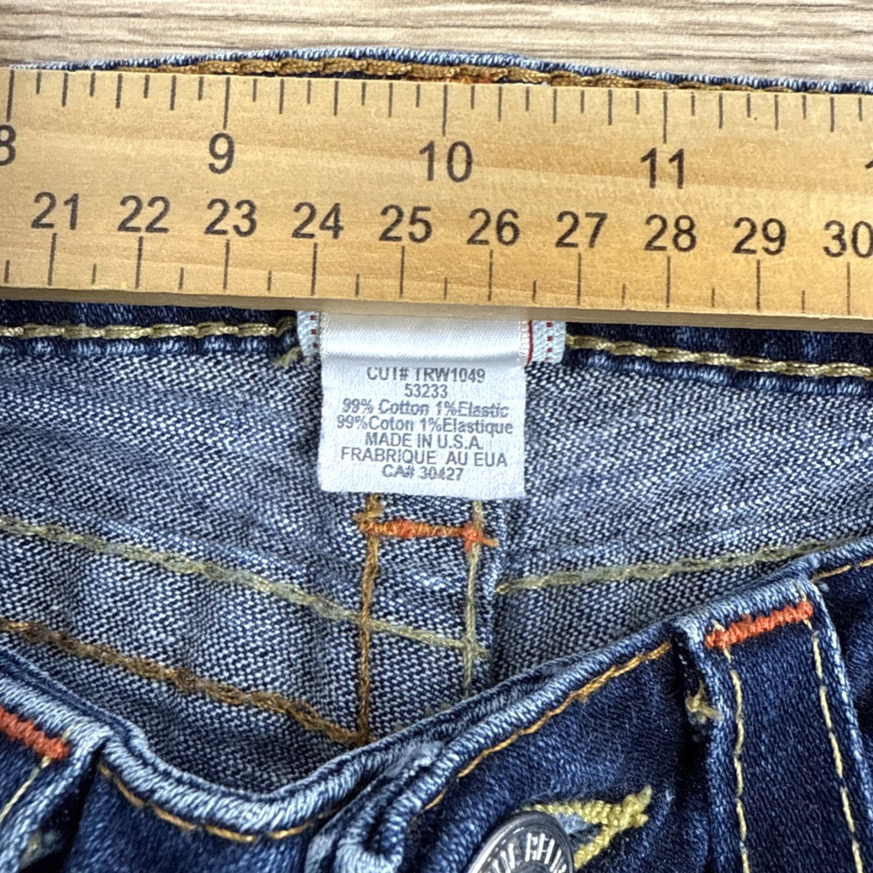 True Religion True Religion Jeans Womens 29 Julie Skinny Low Rise Blue Denim Size 29" - 3 Thumbnail
