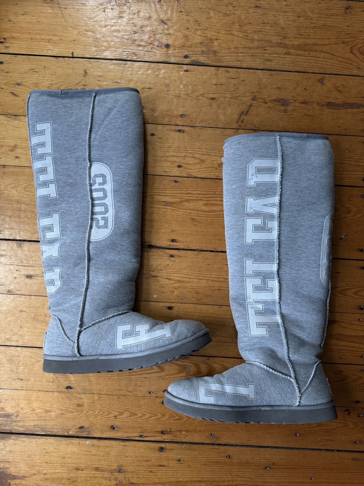 Telfar × Ugg Fleece Tall Heather Boots Size US 10.5 / EU 43-44 - 4 Thumbnail