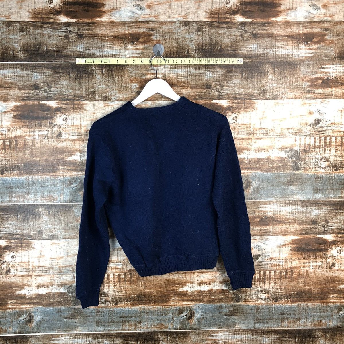 Homespun Knitwear × Japanese Brand Munsing Wear vintage Dark blue Knitwear #A1804 Size US S / EU 44-46 / 1 - 11 Thumbnail