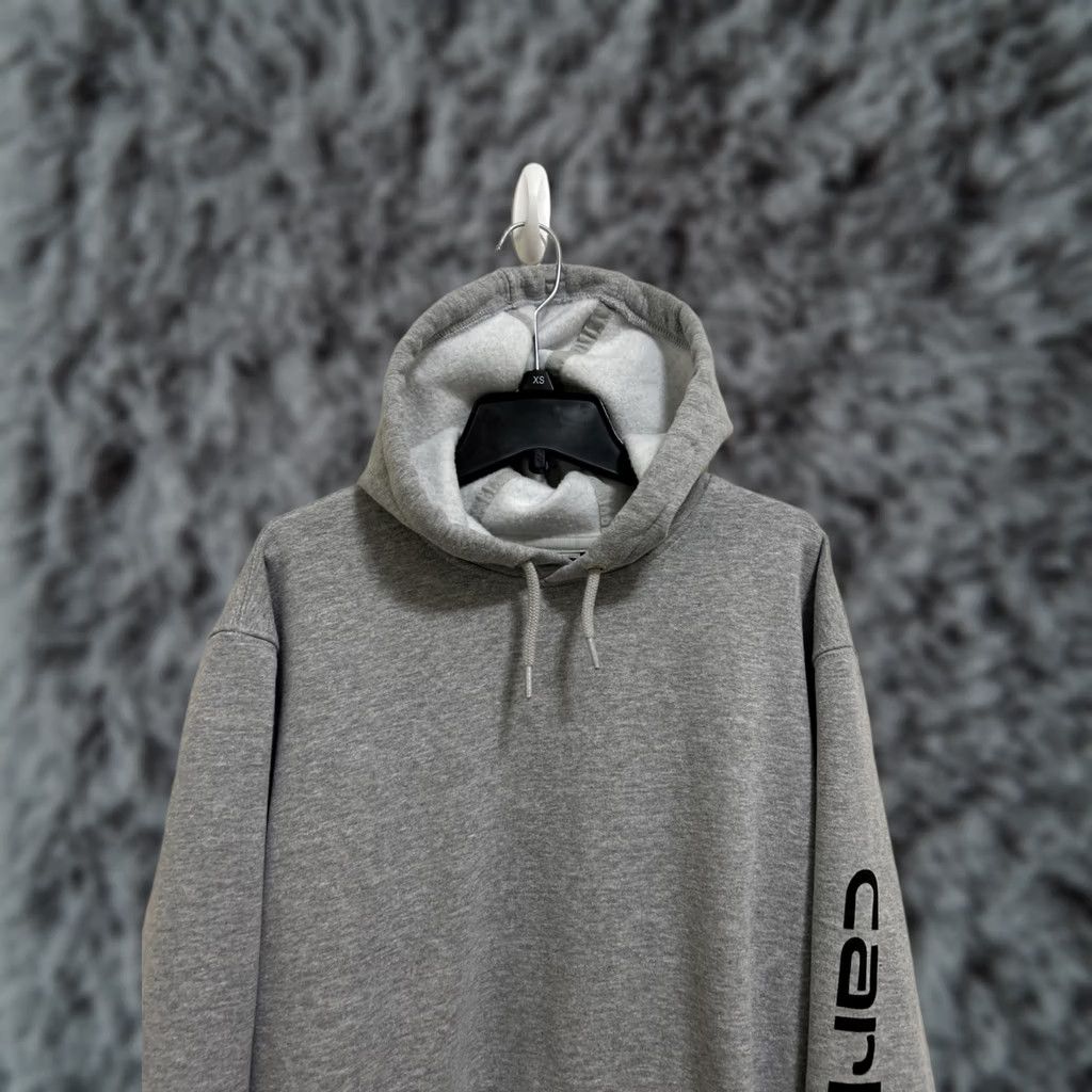 Carhartt Carhartt Hoodie Mens M Gray Loose Fit Pullover Logo Graphic Long Sleeve Midweight Casual Size US M / EU 48-50 / 2 - 1 Thumbnail