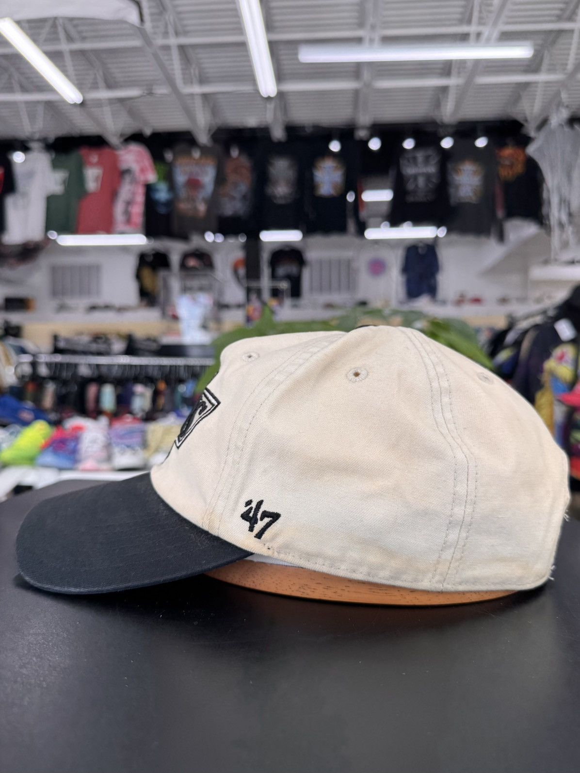 NHL 90s NHL Los Angeles LA Kings Pinch Hockey Snapback Size ONE SIZE - 2 Thumbnail