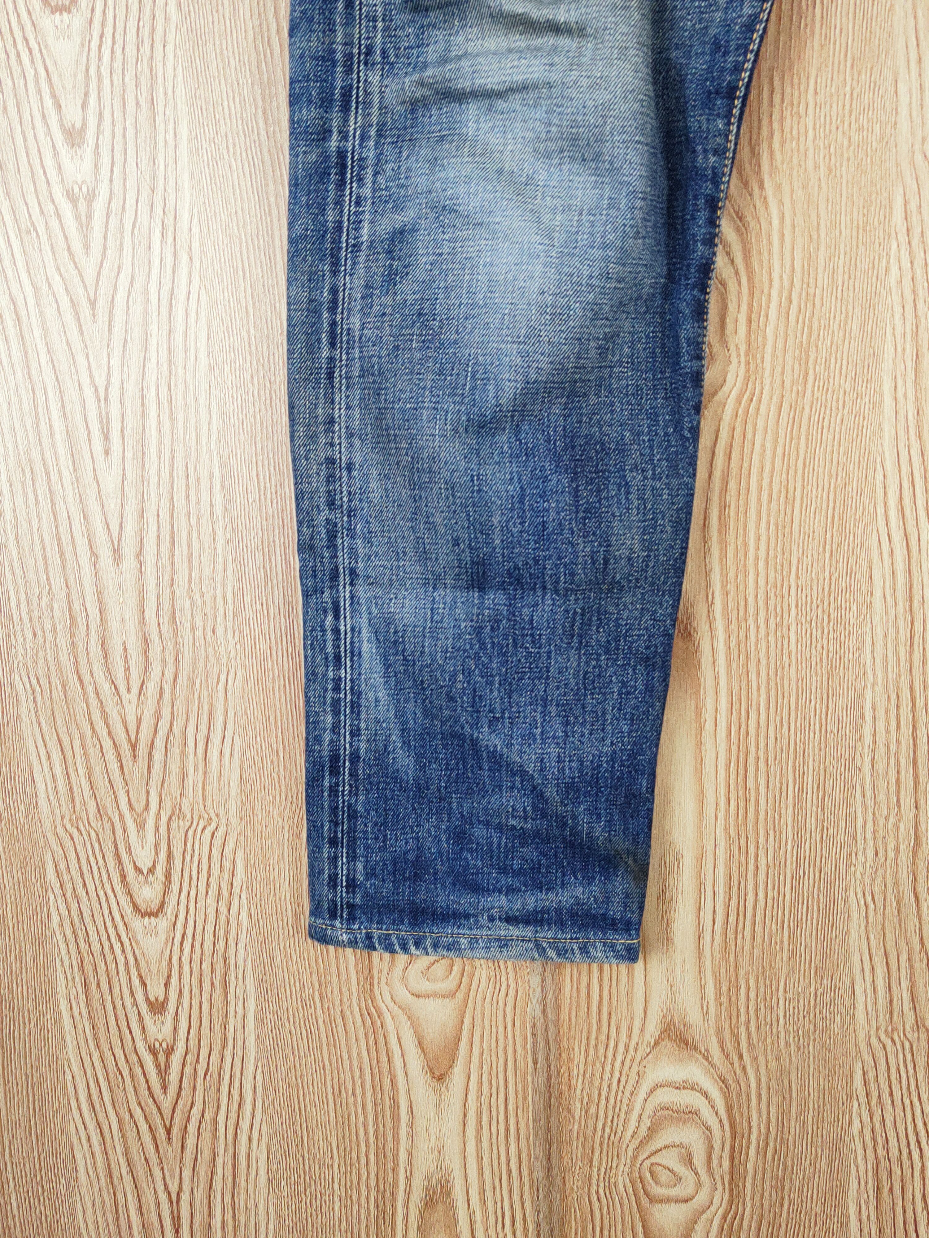 Edwin Edwin japan denim Dark Blue Distressed Ripped Jeans #W949 Size US 31 - 4 Thumbnail