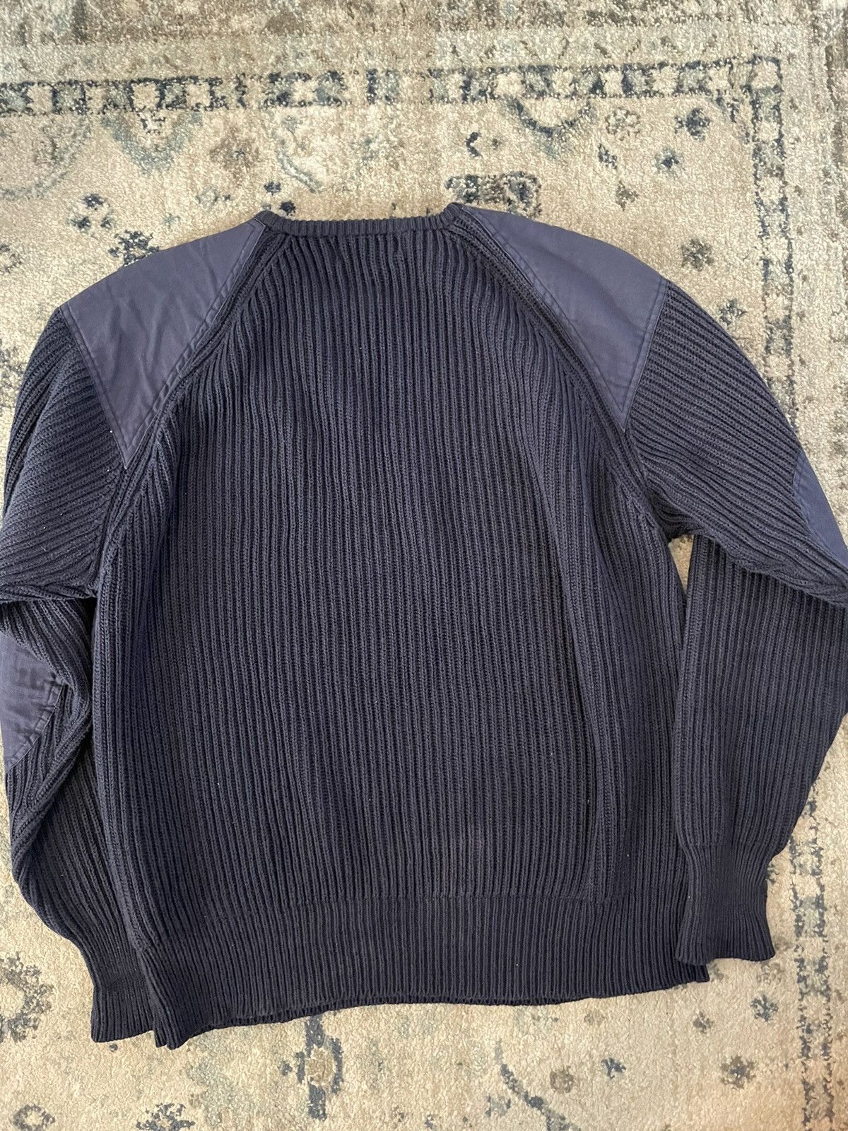 Polo Ralph Lauren × Vintage Patch Detail English Rib Cotton Sweater Size US XL / EU 56 / 4 - 5 Thumbnail
