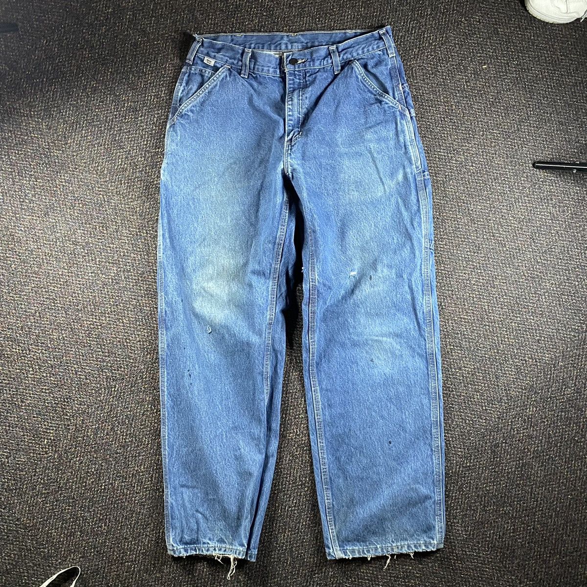 Carhartt × Vintage Vintage Carhartt Fire Resistant Denim Jeans Size US 34 / EU 50 - 4 Thumbnail
