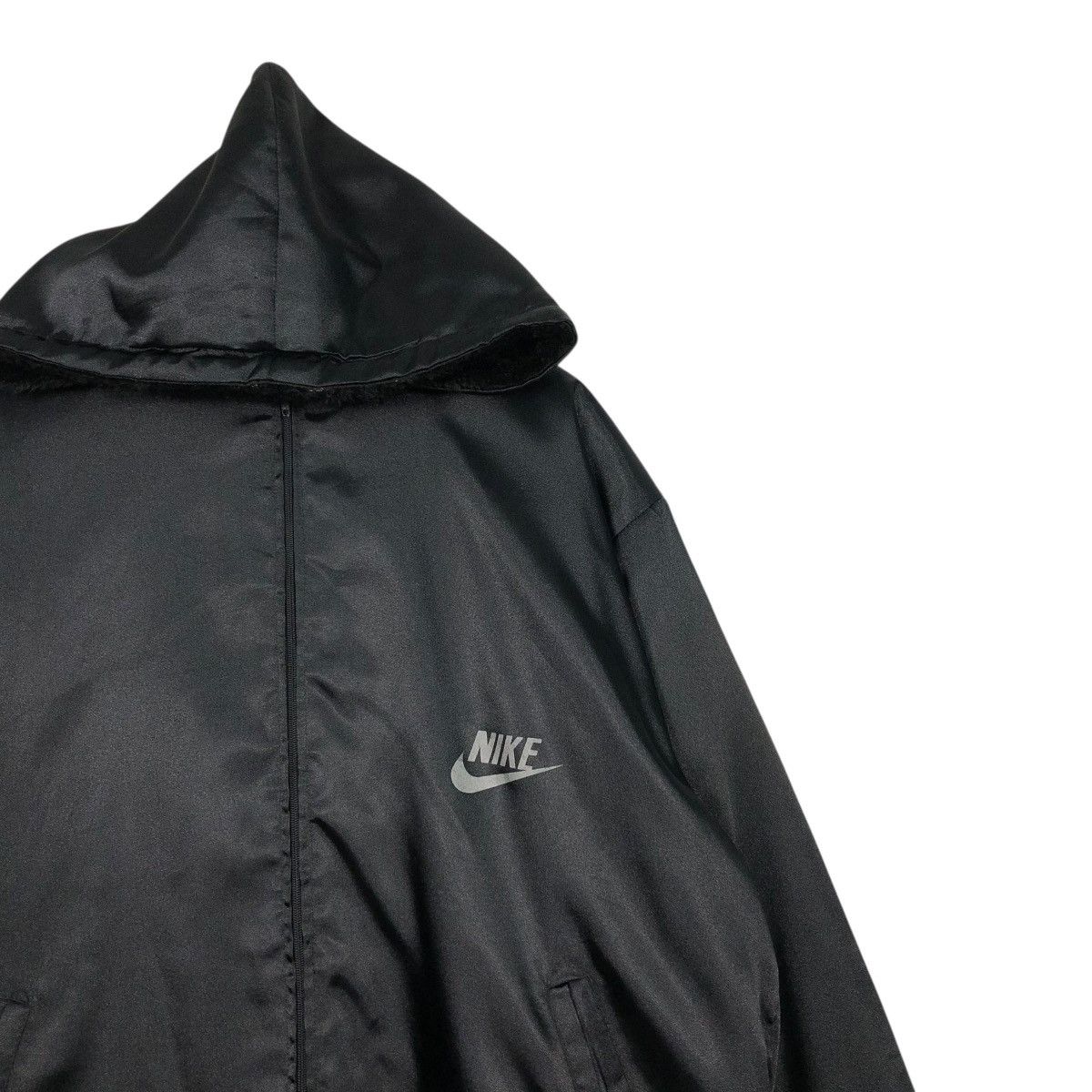 Nike 🔥VINTAGE NIKE LONG JACKET BLANKET BIG SWOOSH BACK HIT Size US L / EU 52-54 / 3 - 8 Thumbnail