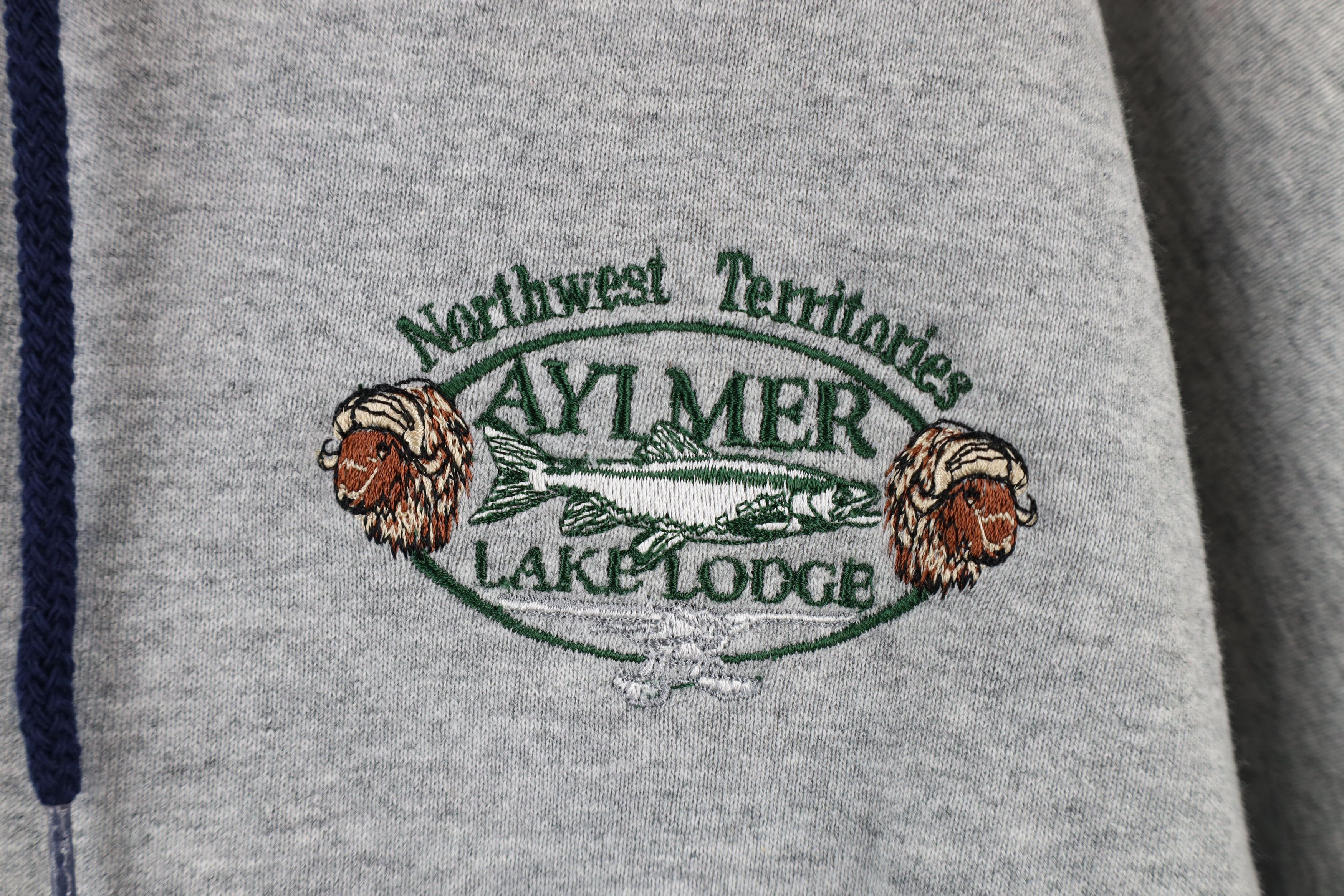 Vintage Vintage 90s Lake Lodge Fishing Nature Hoodie Sweatshirt Size US XXL / EU 58 / 5 - 4 Thumbnail