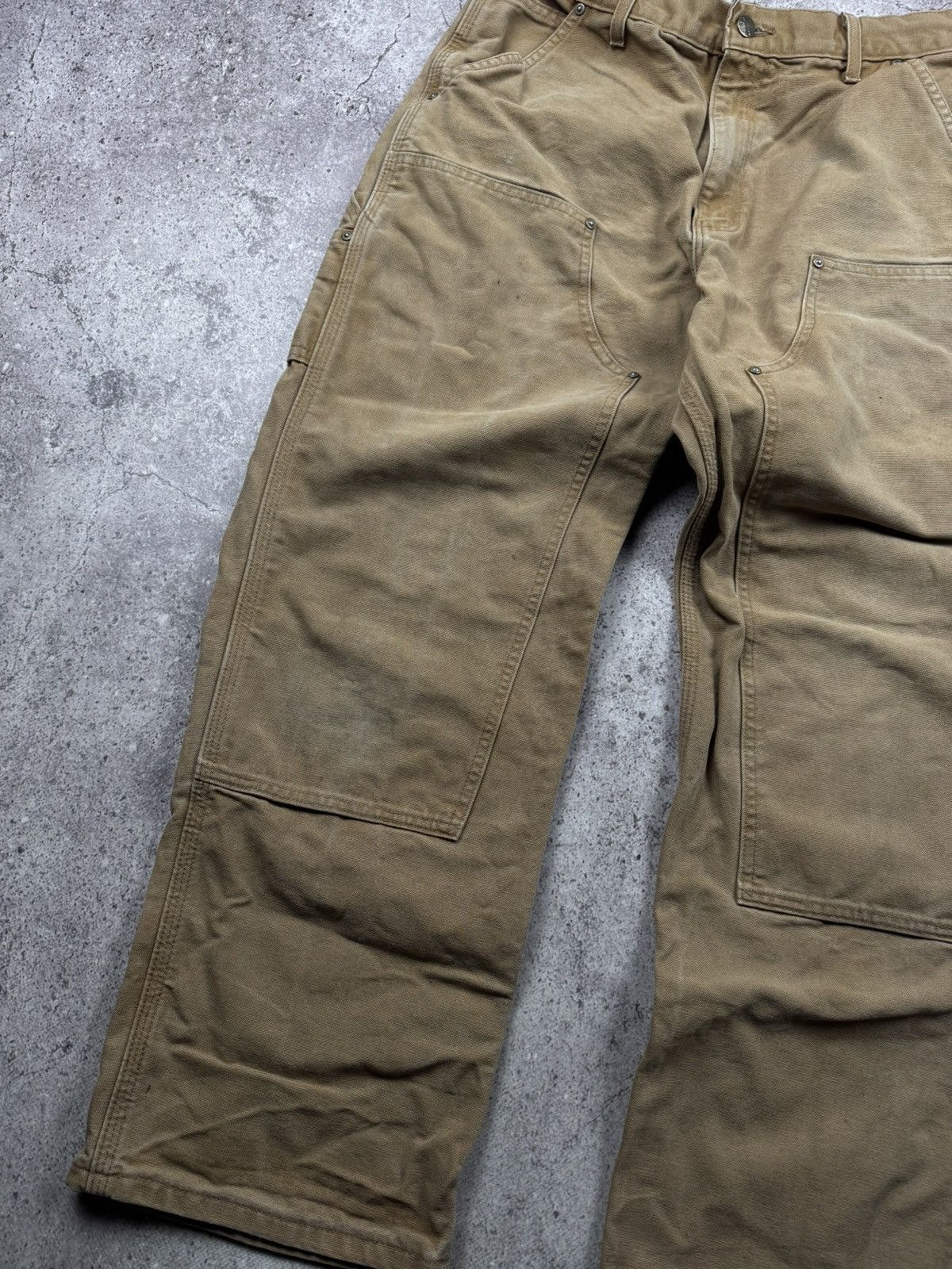 Carhartt 🟤Crazy Baggy Vintage Carhartt Double knee pants WorkWear🟤 Size US 36 / EU 52 - 10 Thumbnail