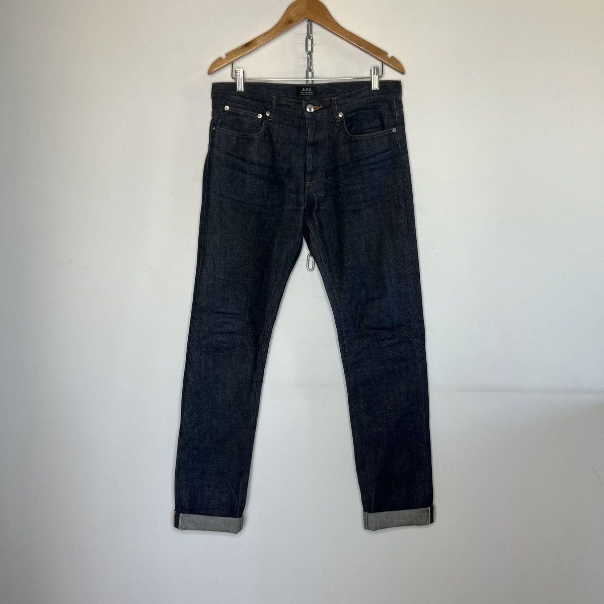 A.P.C. × Designer Men’s 🇫🇷 A.P.C. Petite New Standard Raw Selvedge Denim Sz 31 Size US 31 - 1 Thumbnail