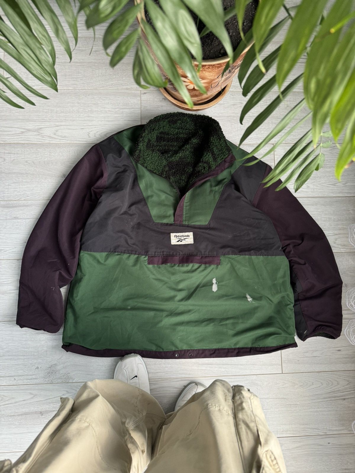 Designer × Reebok 🥶 Vintage Reebok Sherpa Jacket cozy fleece jacket oversized Size US XXL / EU 58 / 5 - 5 Thumbnail