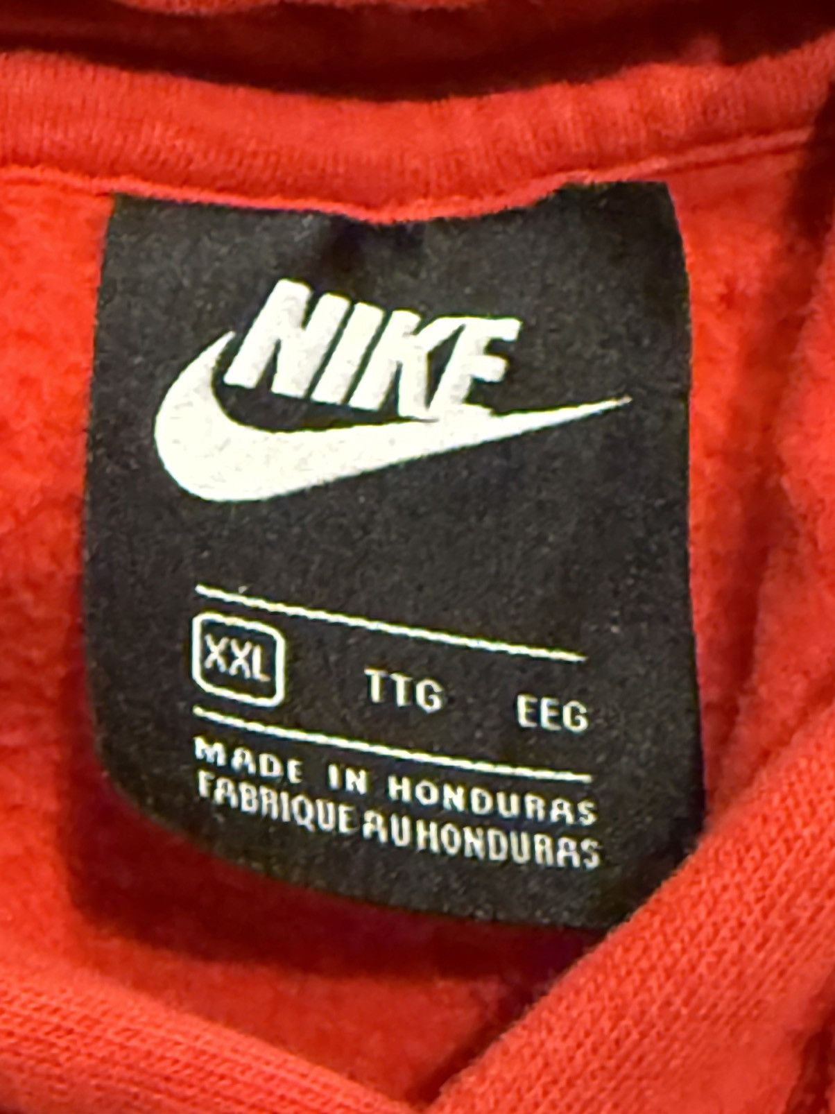Nike Red nike hoodie Size US XL / EU 56 / 4 - 4 Thumbnail