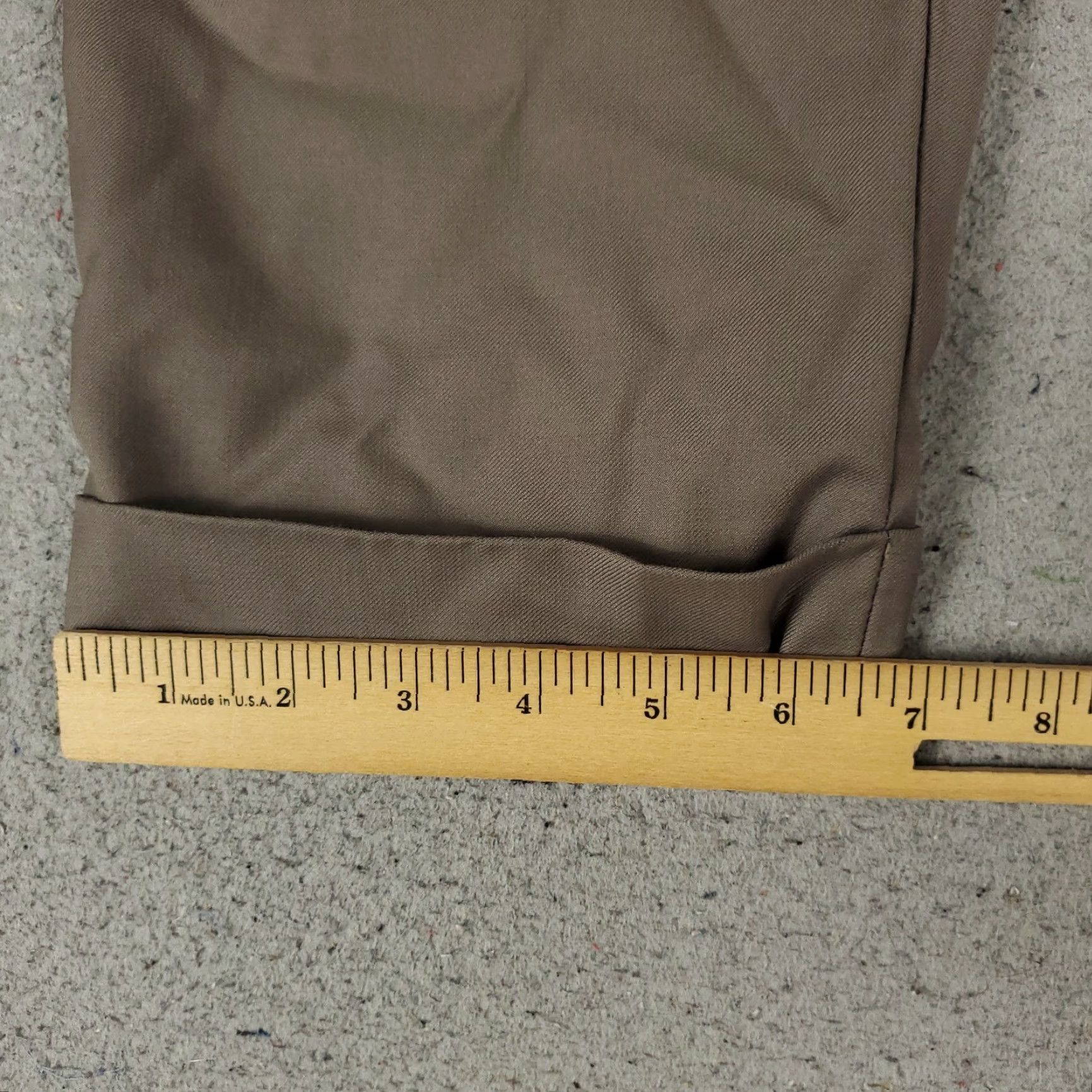Zanella Vintage Zanella Wool Dress Pants Mens 36x29 Brown Flat Front Trousers Chino Business Casual Formal Mens Size US 36 / EU 52 - 6 Thumbnail