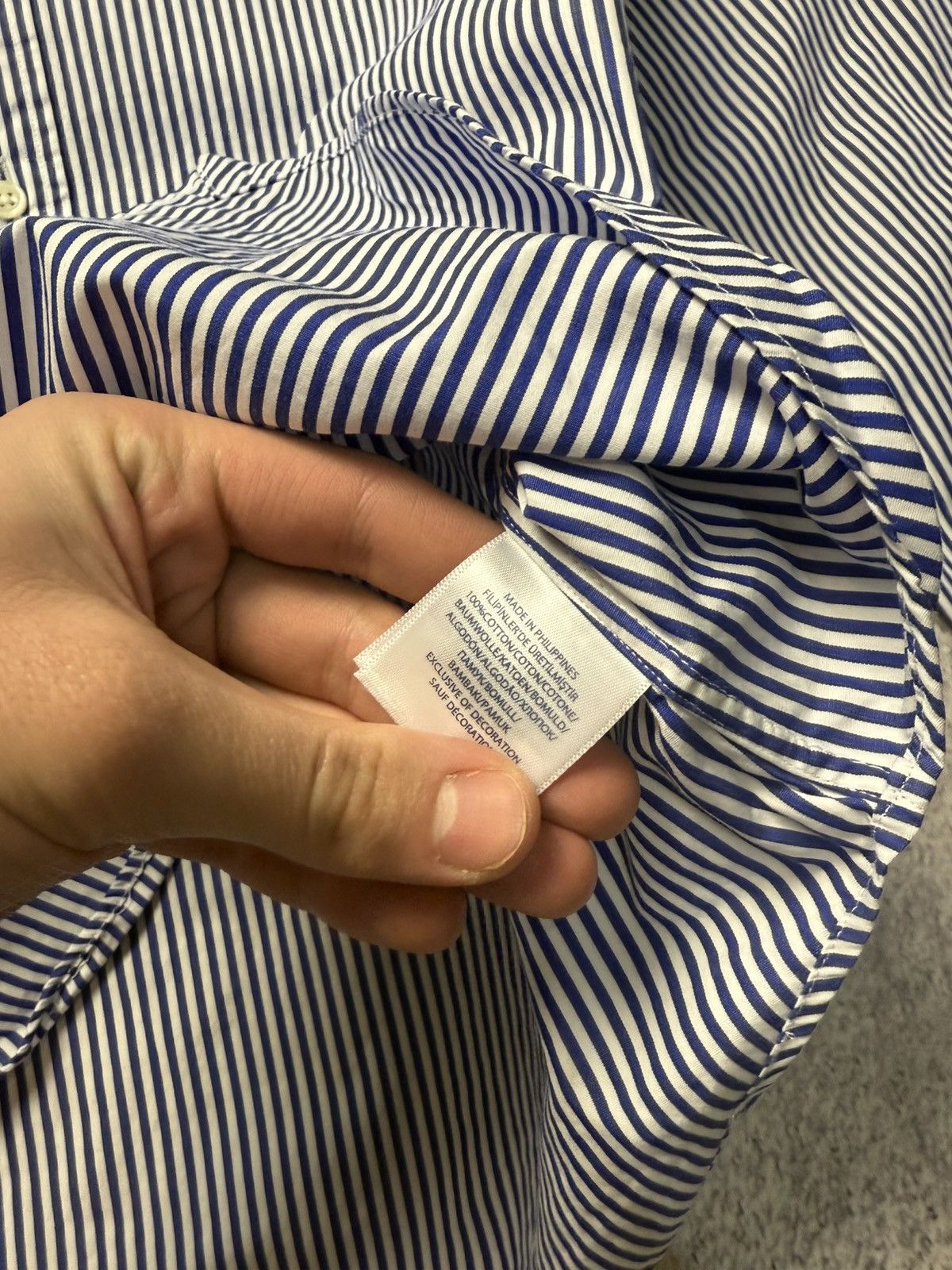 Polo Ralph Lauren Vintage RALPH LAUREN Striped long Sleeved Shirt Rare Size US S / EU 44-46 / 1 - 17 Thumbnail