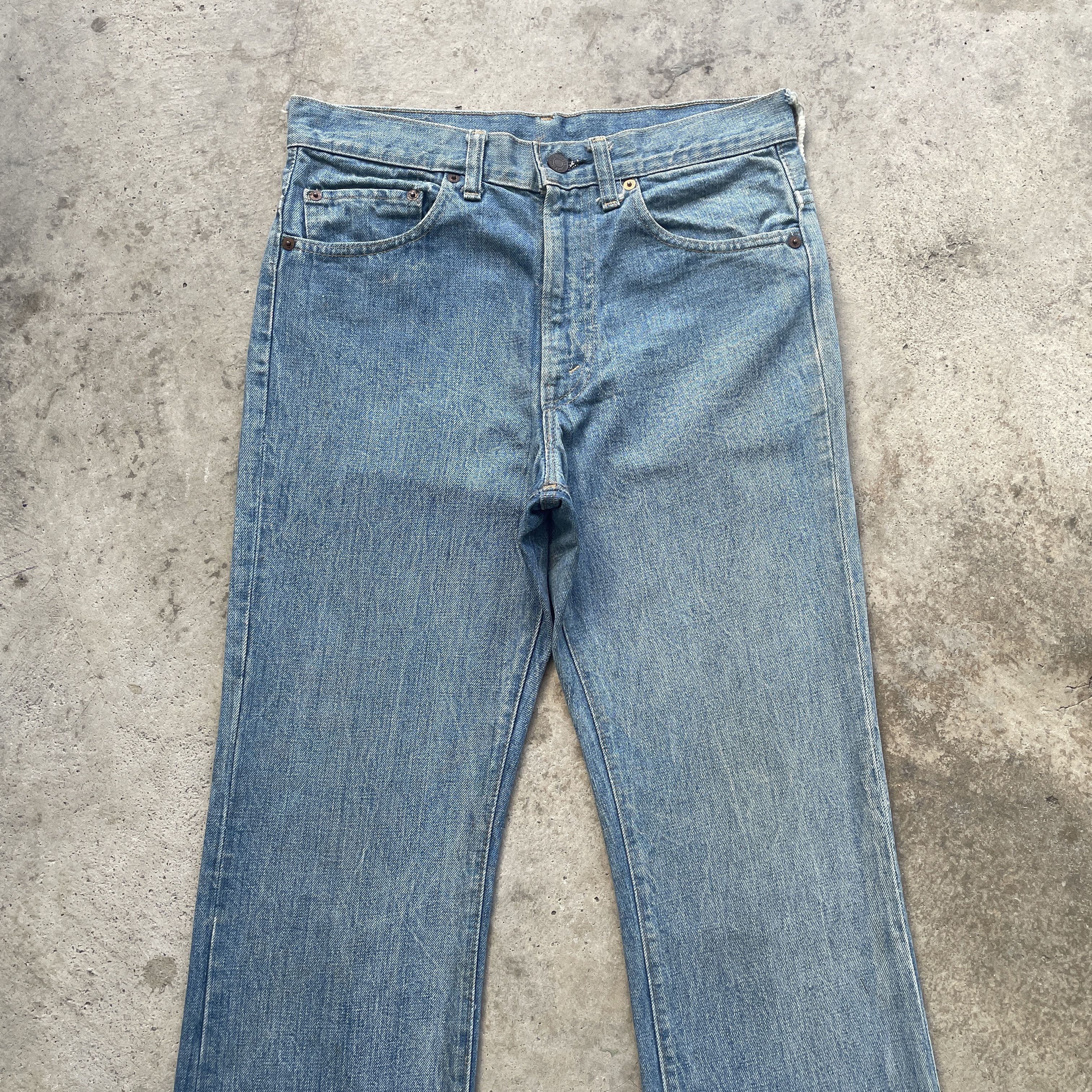 Levi's 80s Vintage Levi’s 517 Faded Bootcut Jeans Flare Denim Pants Size US 31 - 3 Thumbnail