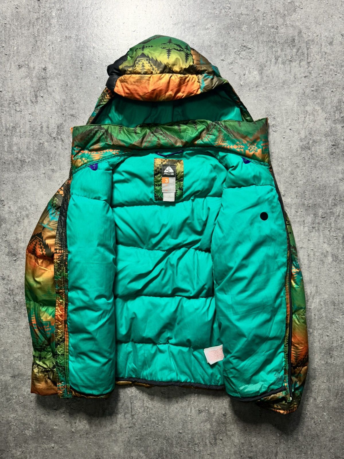 Nike ACG Vintage Nike ACG x Pendleton Native Print Puffer Down Jacket Size US L / EU 52-54 / 3 - 3 Thumbnail