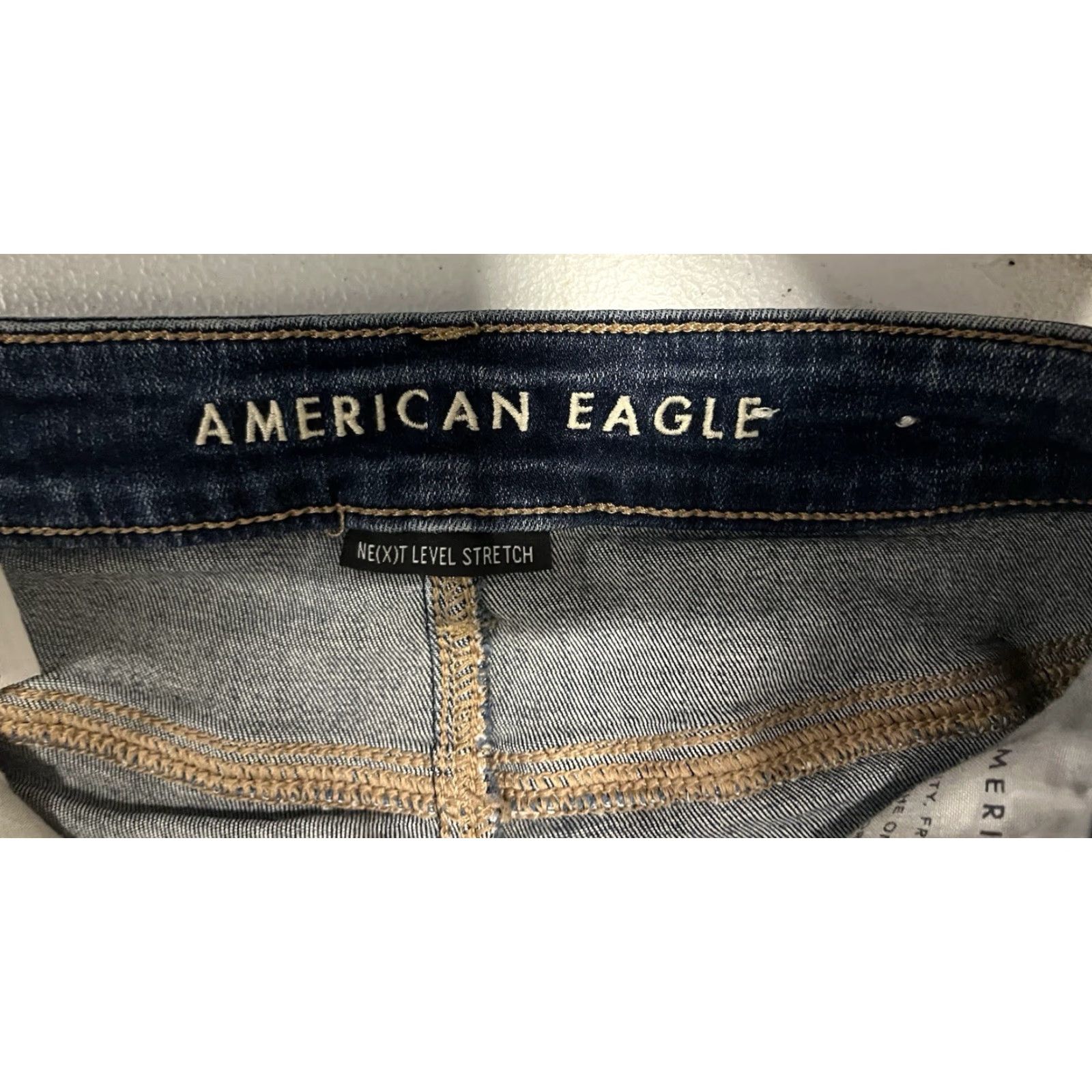 American Eagle Outfitters American Eagle Outfitters Jegging Jeans - Hi-Rise, Regular, Size 4, Stretch, Blue, Denim, Women Size 27" / US 4 / IT 40 - 7 Thumbnail
