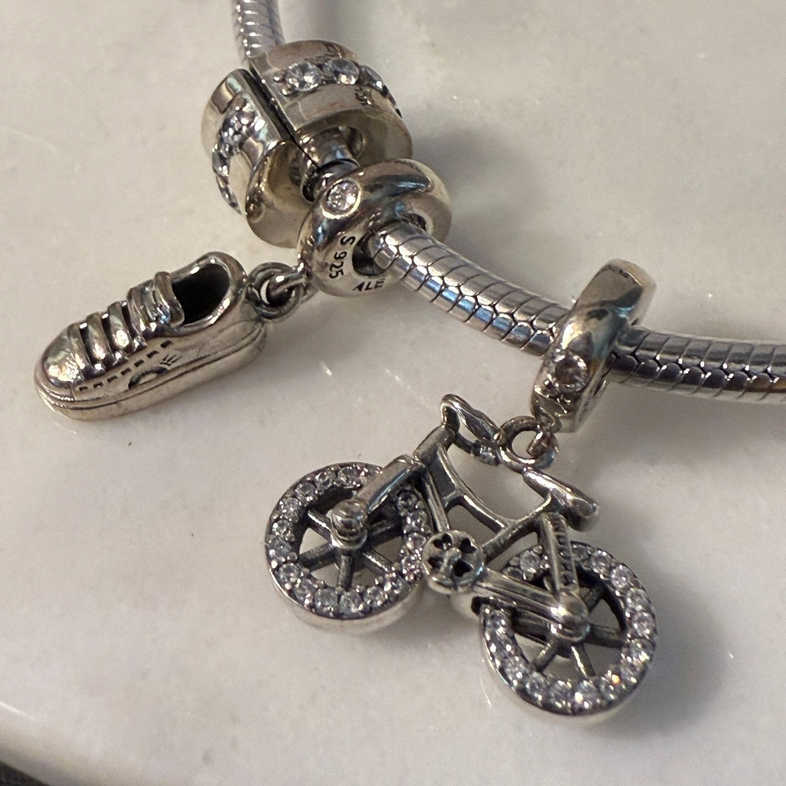 pandora Authentic Pandora, SZ 19Cm, Moments Silver Bracelet, 7 Adven Size ONE SIZE - 3 Thumbnail