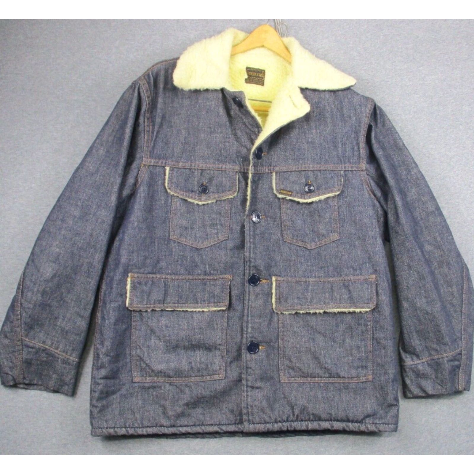 Sears VINTAGE Sears Roebucks Chore Shearling Coat Men’s 42 Jacket Denim Barn USA Size US XS / EU 42 / 0 - 2 Thumbnail