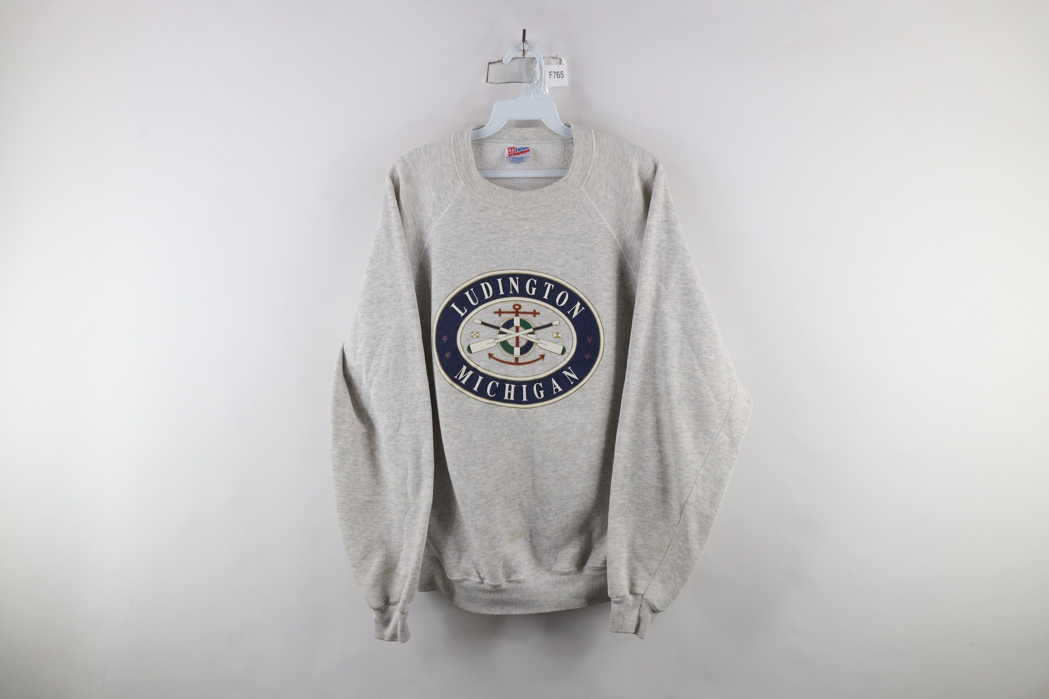Vintage Vintage 90s Streetwear Ludington Michigan Sweatshirt USA Size US XL / EU 56 / 4 - 1 Thumbnail