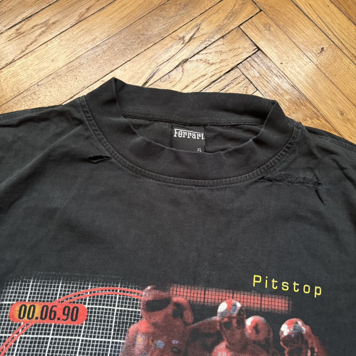 Ferrari × Le Grande Bleu (L.G.B.) Vintage 1999 Ferrari Pitstop OG Distressed T-Shirt Size US XL / EU 56 / 4 - 2 Thumbnail
