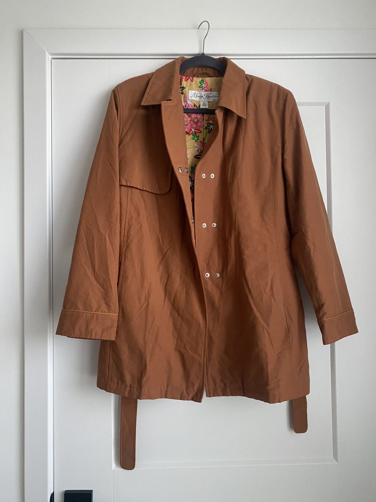 Misty Harbor VINTAGE Misty Harbor Burnt Orange Trench Coat Sz M Size M / US 6-8 / IT 42-44 - 1 Thumbnail