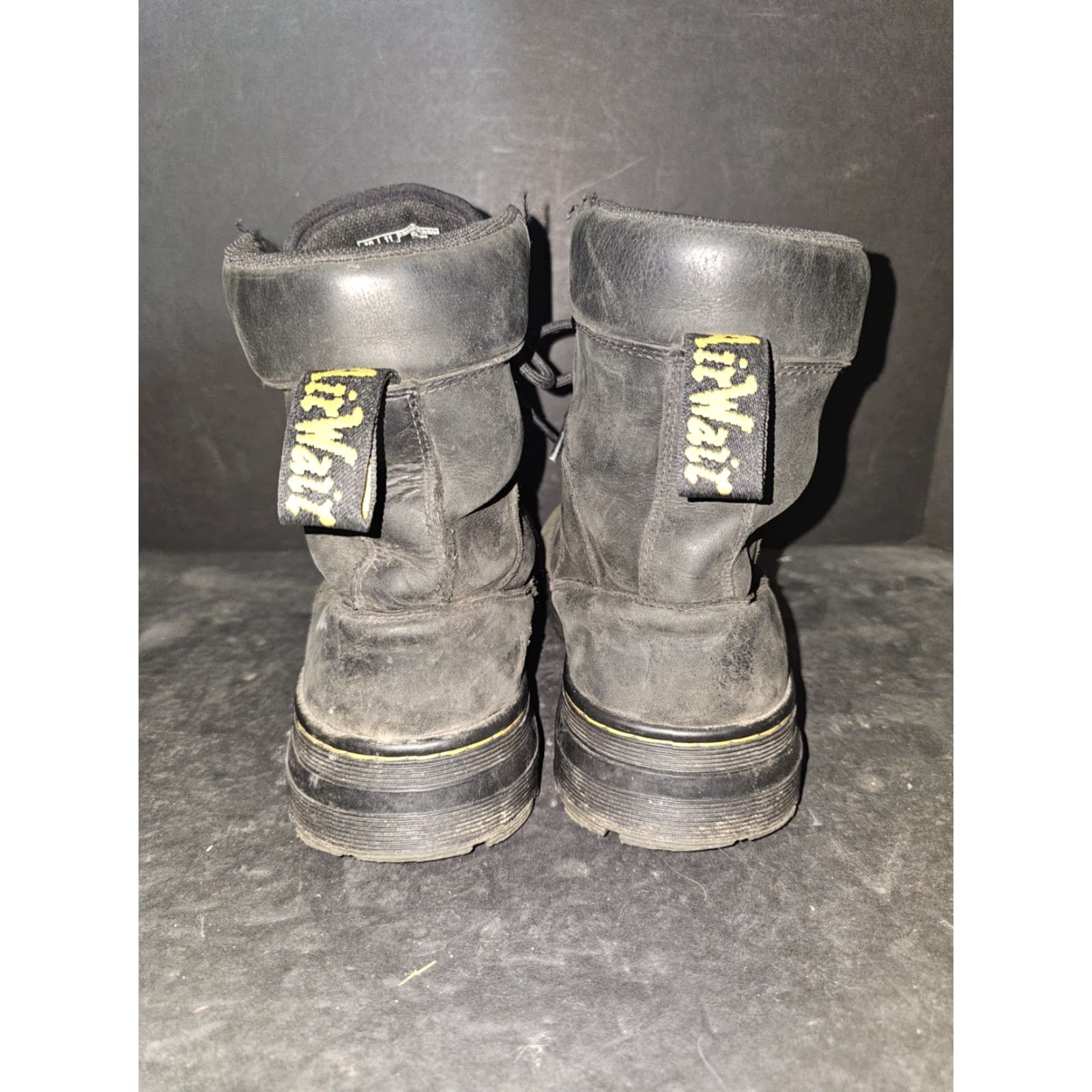 Dr. Martens VINTAGE Dr. Martens Iowa WP Black Padded Work Boots Mens 11 Womens 12 Doc's Combat 90s Punk Boots Size US 10 / IT 40 - 6 Thumbnail