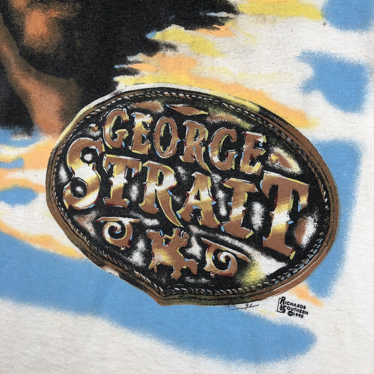Band Tees GEORGE STRAIT Vintage American Singer T-Shirt Size US XL / EU 56 / 4 - 7 Thumbnail
