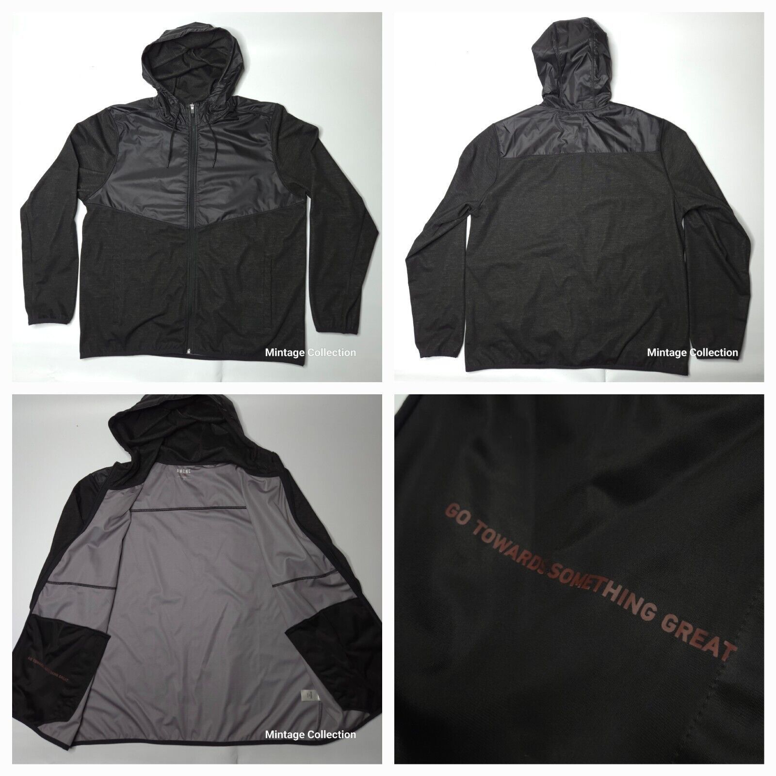 Rhone Rhone Tech Terry Hybrid Black Full Zip Hoodie Jacket XL Size US XL / EU 56 / 4 - 1 Thumbnail