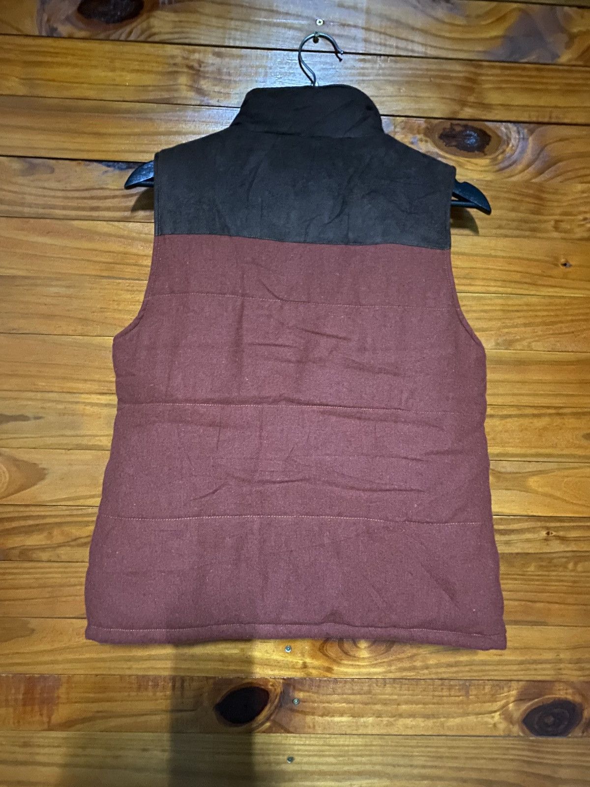 Japanese Brand Vintage RimLimit Tribal Pattern Puffer Vest – Brown & Maroon Size US S / EU 44-46 / 1 - 9 Thumbnail