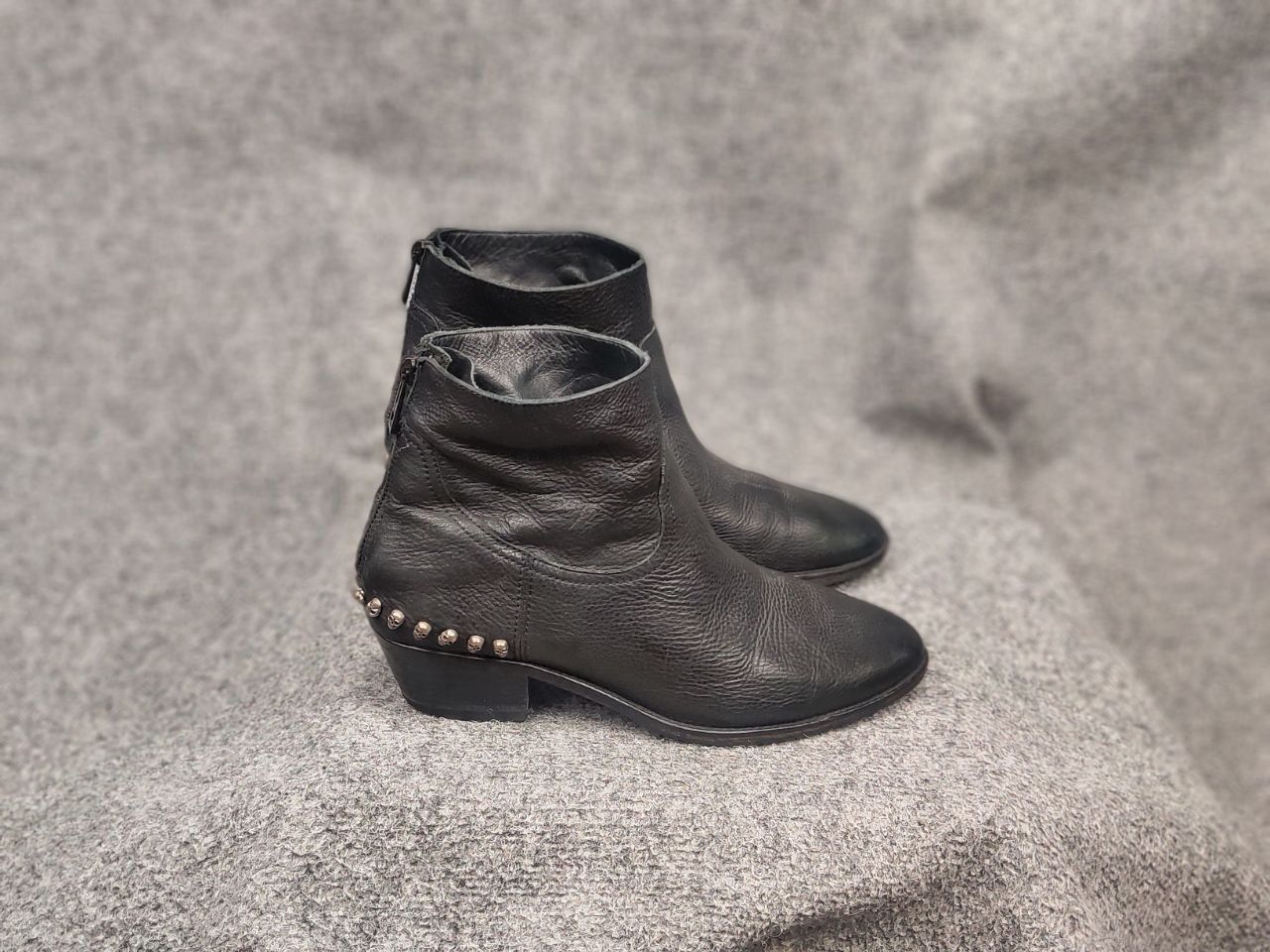 Zadig & Voltaire Zadig & Voltaire Design Zipper leather ankle women Boots Size US 11 / IT 41 - 2 Thumbnail