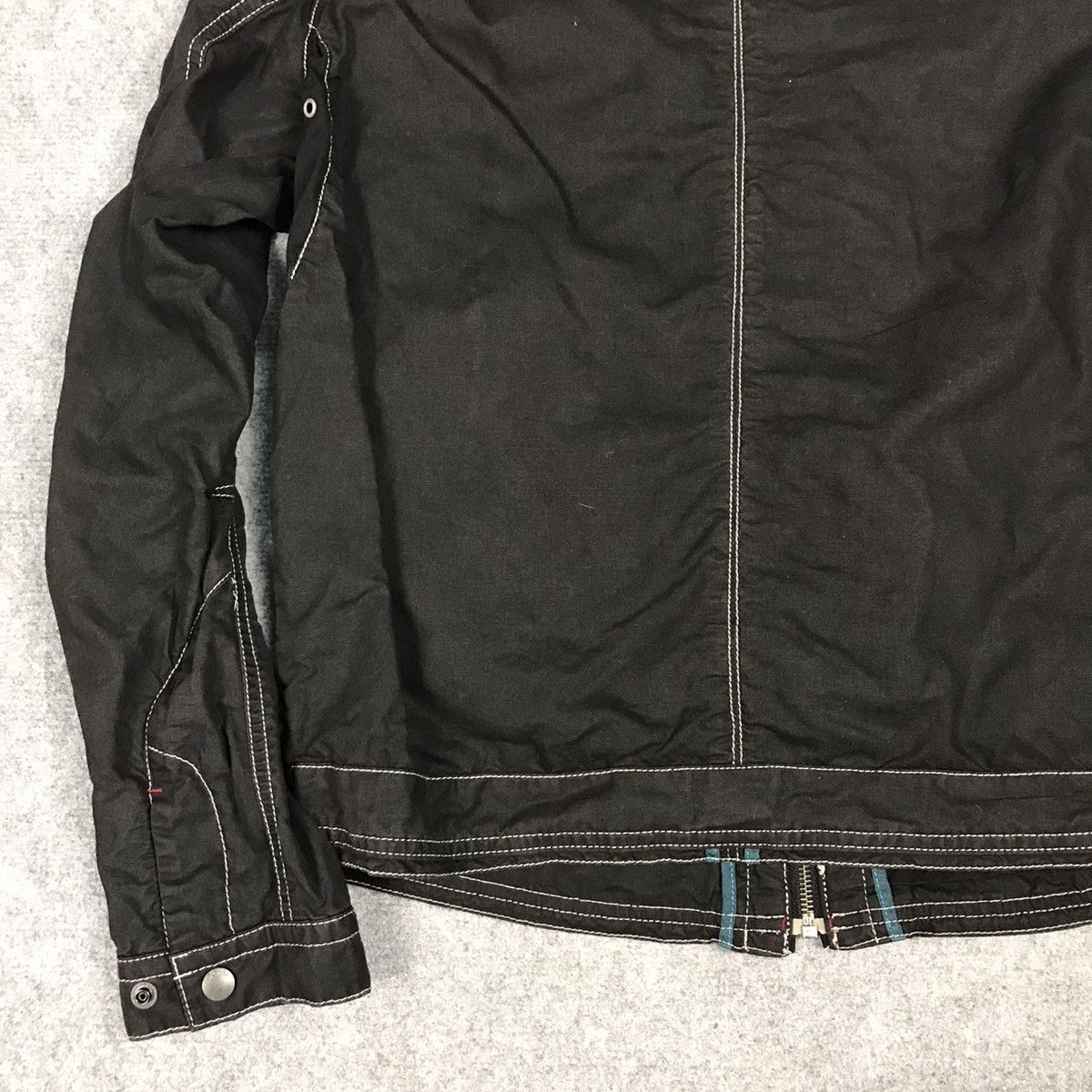 Japanese Brand × Vintage JAPANESE BALL JAPAN STYLE BIKER ZIPPER JACKET BLACK Size US M / EU 48-50 / 2 - 9 Thumbnail