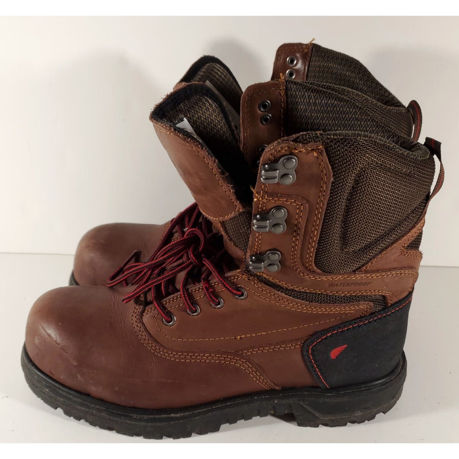 Red Wing Red Wing Boots Brown ASTM F2413-18 Waterproof Mens 9.5 Boot Leather Workwear Mens 9.5 Brown Red Wing Shoes Shoes Mens Size US 10 / EU 43 - 4 Thumbnail