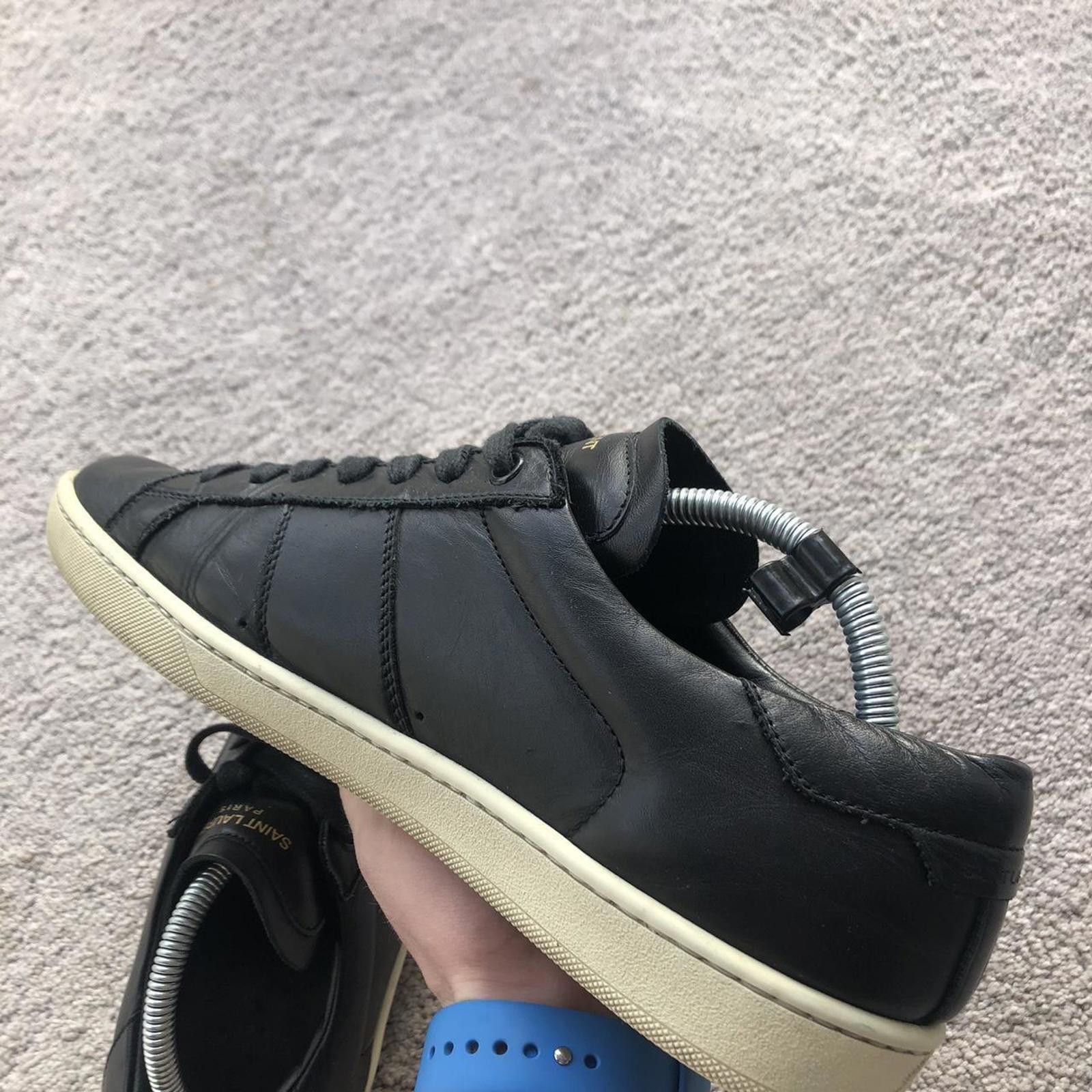 Saint Laurent Paris Saint Laurent SL/02 Leather Sneakers Size US 9 / EU 42 - 3 Thumbnail